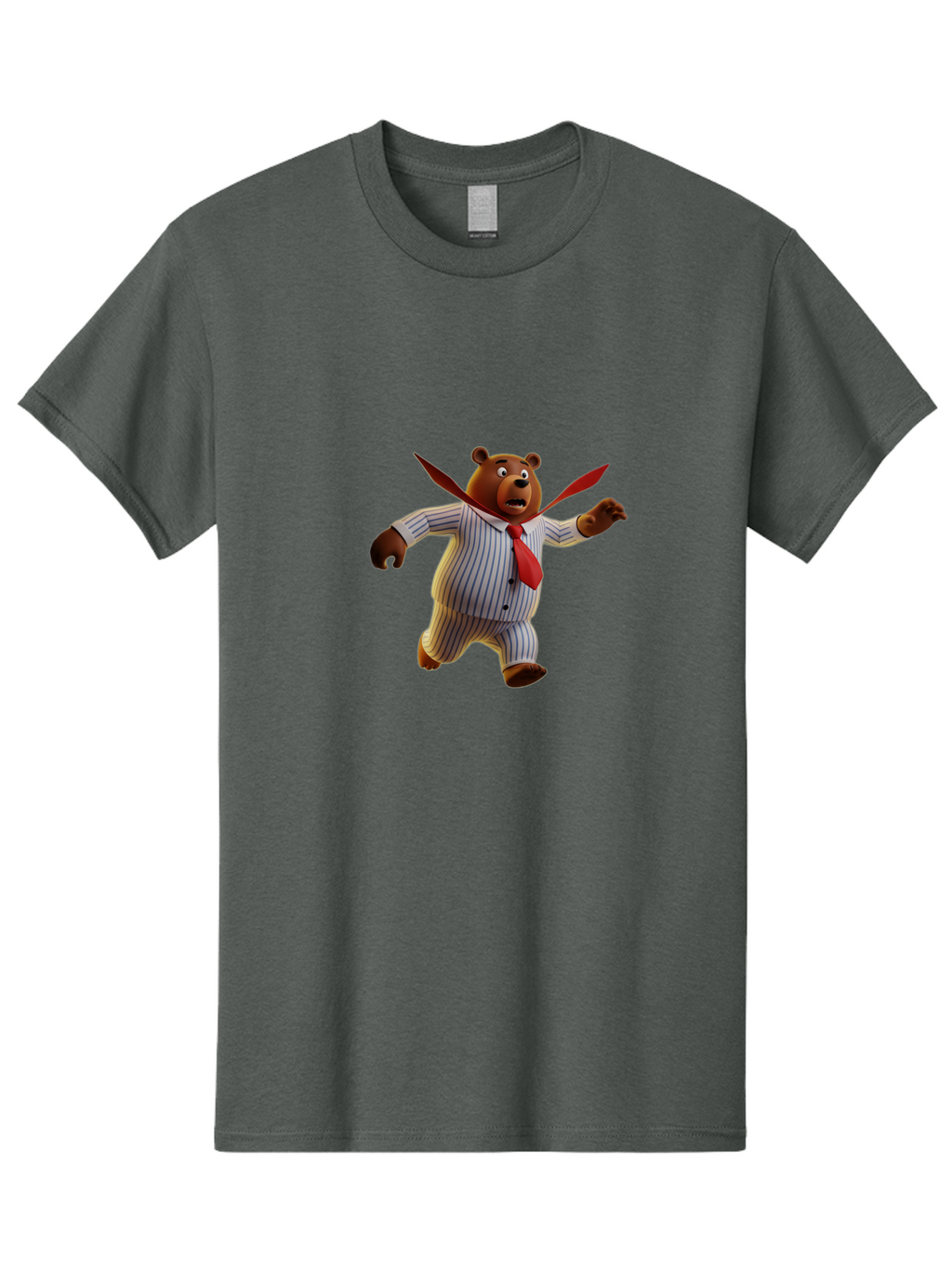 Bear-In-Suit Men'S Graphic Tee, 100% Cotton, Comfortable Casual Summer Wear, Machine Washable, Vintage Camera, Old Camera, Antique Camera, Black Camera, Classic Photography, Photography Equipment, Nostalgic Device, Film Camera, Camera Art Bah585