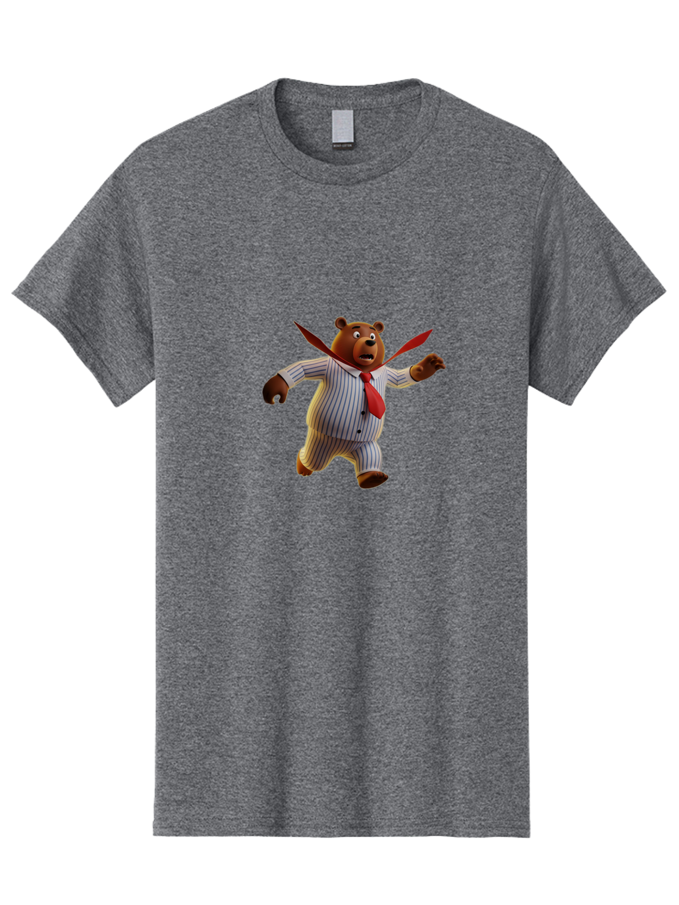 Bear-In-Suit Men'S Graphic Tee, 100% Cotton, Comfortable Casual Summer Wear, Machine Washable, Vintage Camera, Old Camera, Antique Camera, Black Camera, Classic Photography, Photography Equipment, Nostalgic Device, Film Camera, Camera Art Bah585