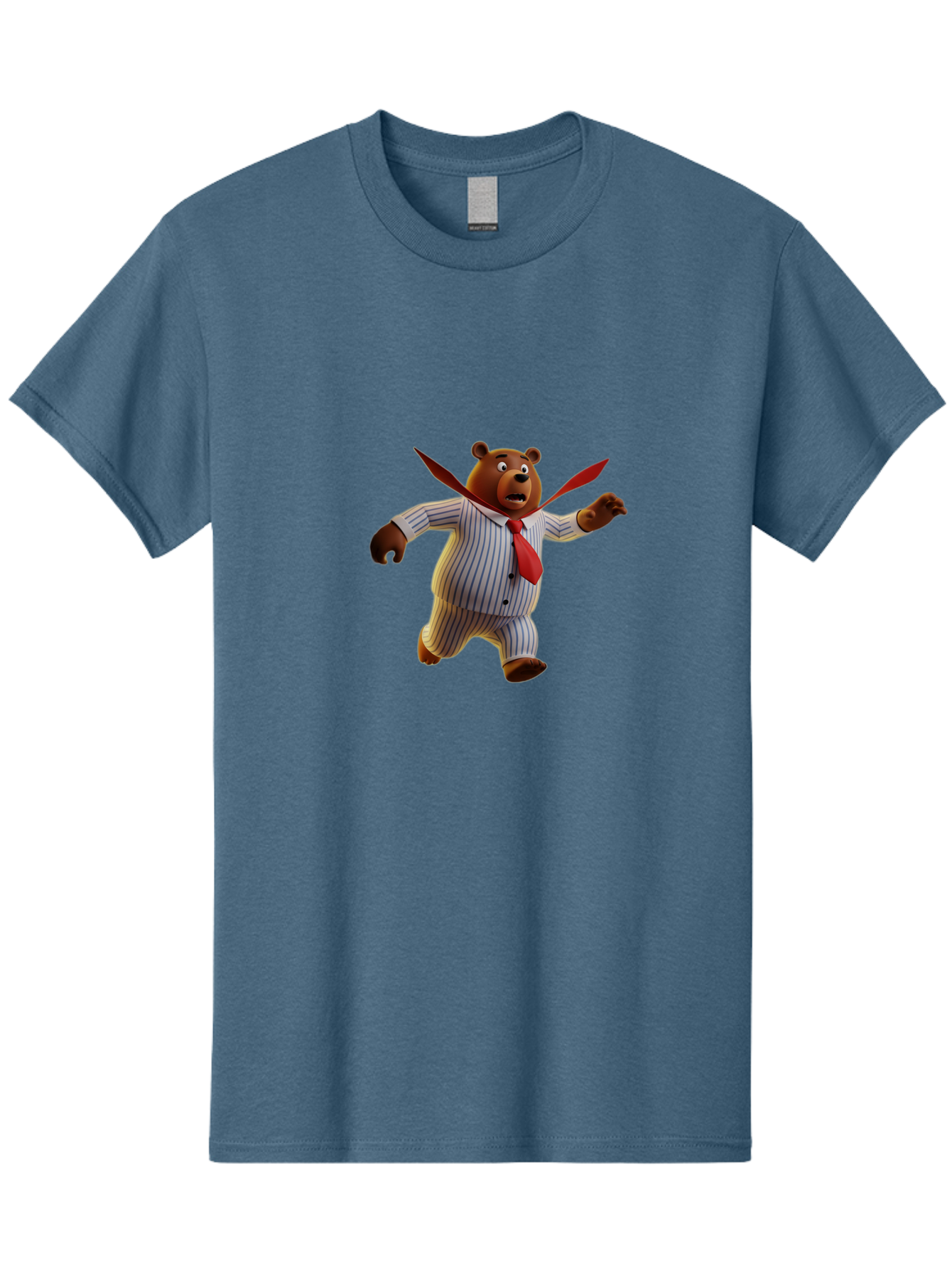 Bear-In-Suit Men'S Graphic Tee, 100% Cotton, Comfortable Casual Summer Wear, Machine Washable, Vintage Camera, Old Camera, Antique Camera, Black Camera, Classic Photography, Photography Equipment, Nostalgic Device, Film Camera, Camera Art Bah585