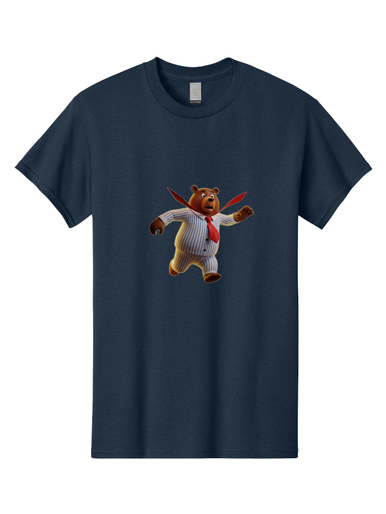 Bear-In-Suit Men'S Graphic Tee, 100% Cotton, Comfortable Casual Summer Wear, Machine Washable, Vintage Camera, Old Camera, Antique Camera, Black Camera, Classic Photography, Photography Equipment, Nostalgic Device, Film Camera, Camera Art Bah585
