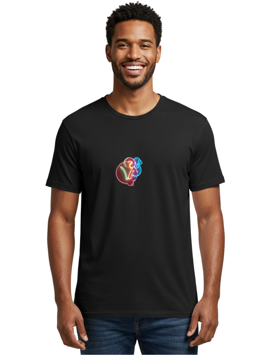 Bitcoin-Neon-Sign Men'S Graphic Tee, 100% Cotton, Comfortable Casual Summer Wear, Machine Washable, Vintage Camera, Old Camera, Antique Camera, Black Camera, Classic Photography, Photography Equipment, Nostalgic Device, Film Camera, Camera Art Bah591