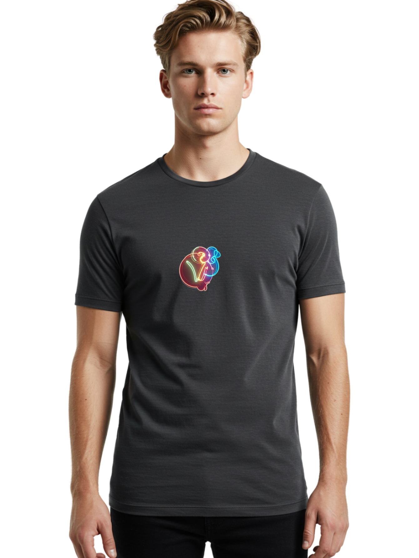 Bitcoin-Neon-Sign Men'S Graphic Tee, 100% Cotton, Comfortable Casual Summer Wear, Machine Washable, Vintage Camera, Old Camera, Antique Camera, Black Camera, Classic Photography, Photography Equipment, Nostalgic Device, Film Camera, Camera Art Bah591