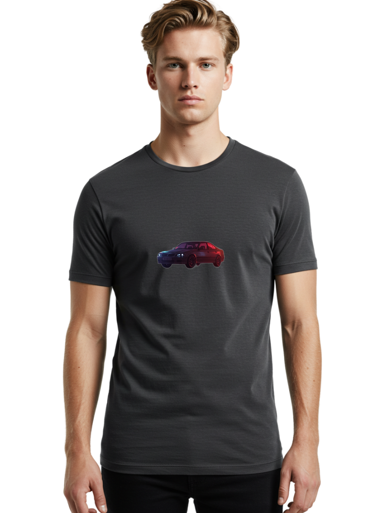Black-Car Men'S Graphic Tee, 100% Cotton, Comfortable Casual Summer Wear, Machine Washable, Vintage Camera, Old Camera, Antique Camera, Black Camera, Classic Photography, Photography Equipment, Nostalgic Device, Film Camera, Camera Art Bah592