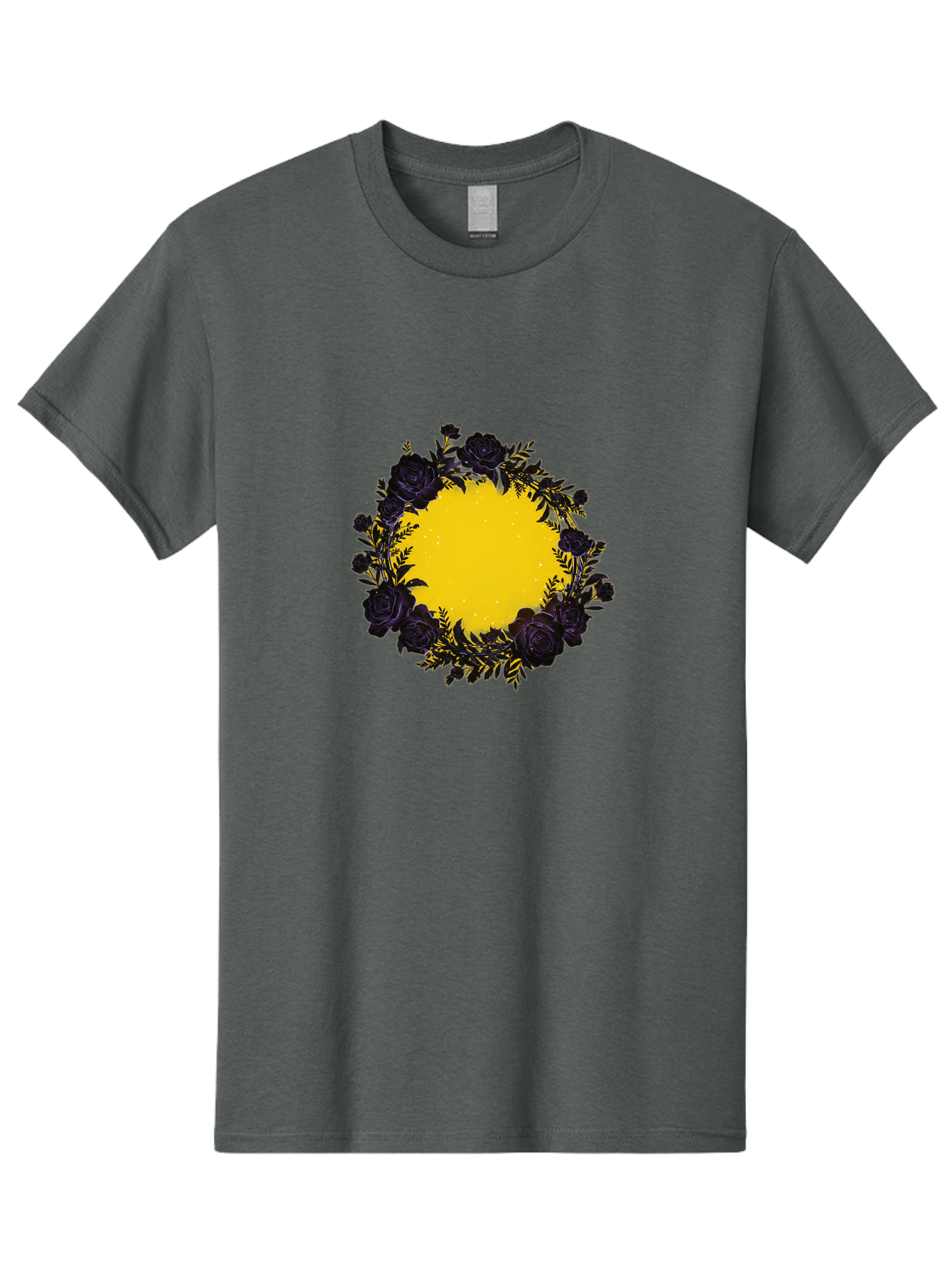 Black-Roses-Wreath Men'S Graphic Tee, 100% Cotton, Comfortable Casual Summer Wear, Machine Washable, Vintage Camera, Old Camera, Antique Camera, Black Camera, Classic Photography, Photography Equipment, Nostalgic Device, Film Camera, Bah595