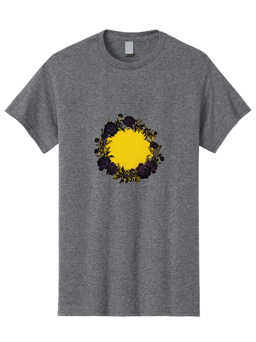 Black-Roses-Wreath Men'S Graphic Tee, 100% Cotton, Comfortable Casual Summer Wear, Machine Washable, Vintage Camera, Old Camera, Antique Camera, Black Camera, Classic Photography, Photography Equipment, Nostalgic Device, Film Camera, Bah595