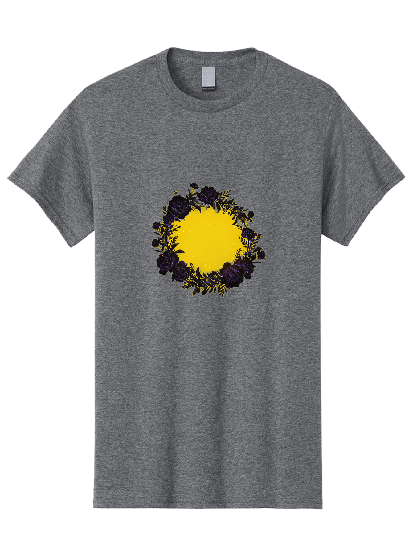 Black-Roses-Wreath Men'S Graphic Tee, 100% Cotton, Comfortable Casual Summer Wear, Machine Washable, Vintage Camera, Old Camera, Antique Camera, Black Camera, Classic Photography, Photography Equipment, Nostalgic Device, Film Camera, Bah595
