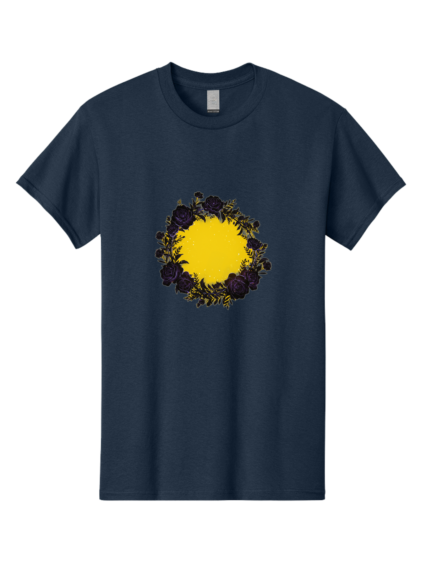 Black-Roses-Wreath Men'S Graphic Tee, 100% Cotton, Comfortable Casual Summer Wear, Machine Washable, Vintage Camera, Old Camera, Antique Camera, Black Camera, Classic Photography, Photography Equipment, Nostalgic Device, Film Camera, Bah595