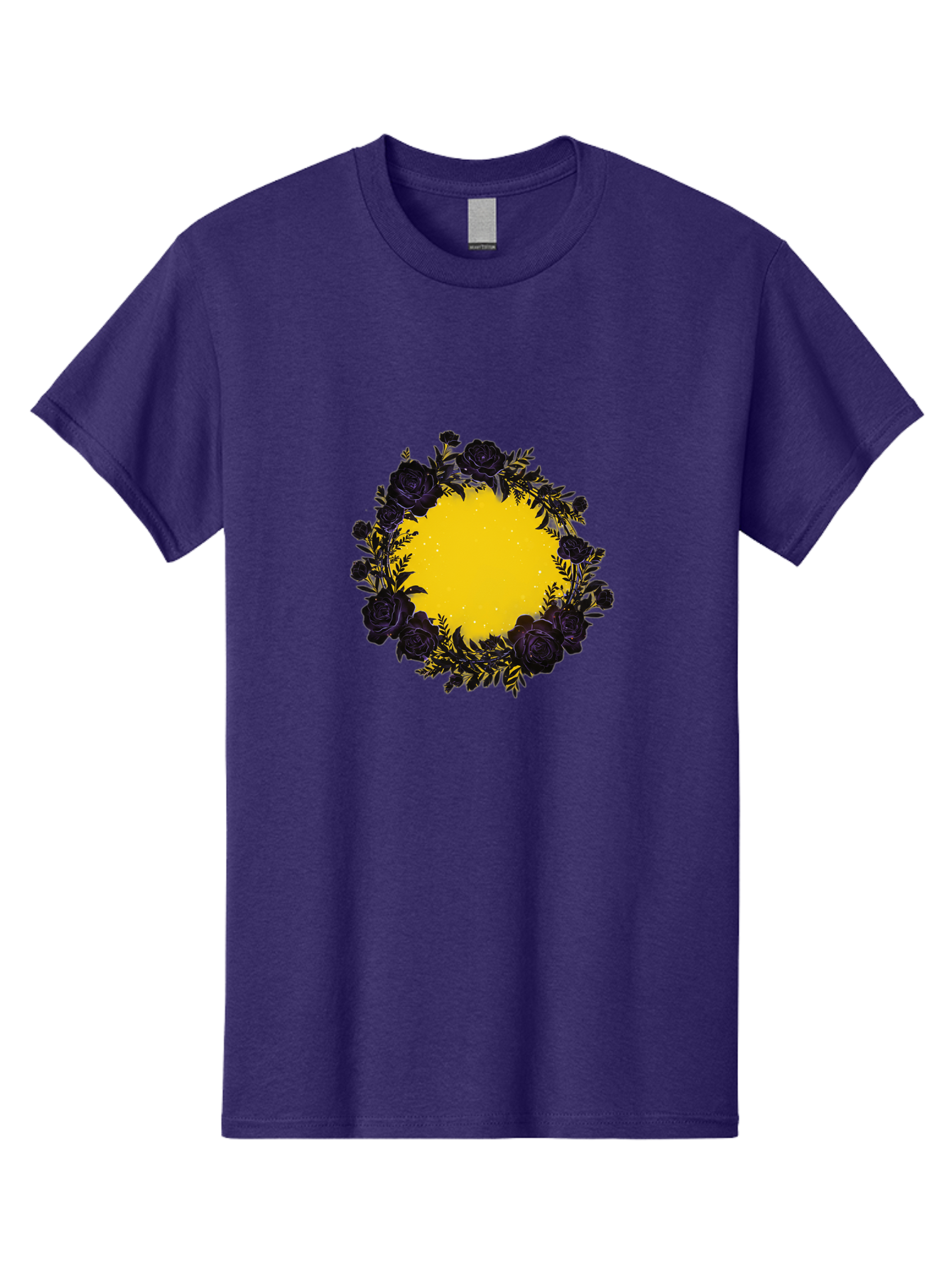 Black-Roses-Wreath Men'S Graphic Tee, 100% Cotton, Comfortable Casual Summer Wear, Machine Washable, Vintage Camera, Old Camera, Antique Camera, Black Camera, Classic Photography, Photography Equipment, Nostalgic Device, Film Camera, Bah595
