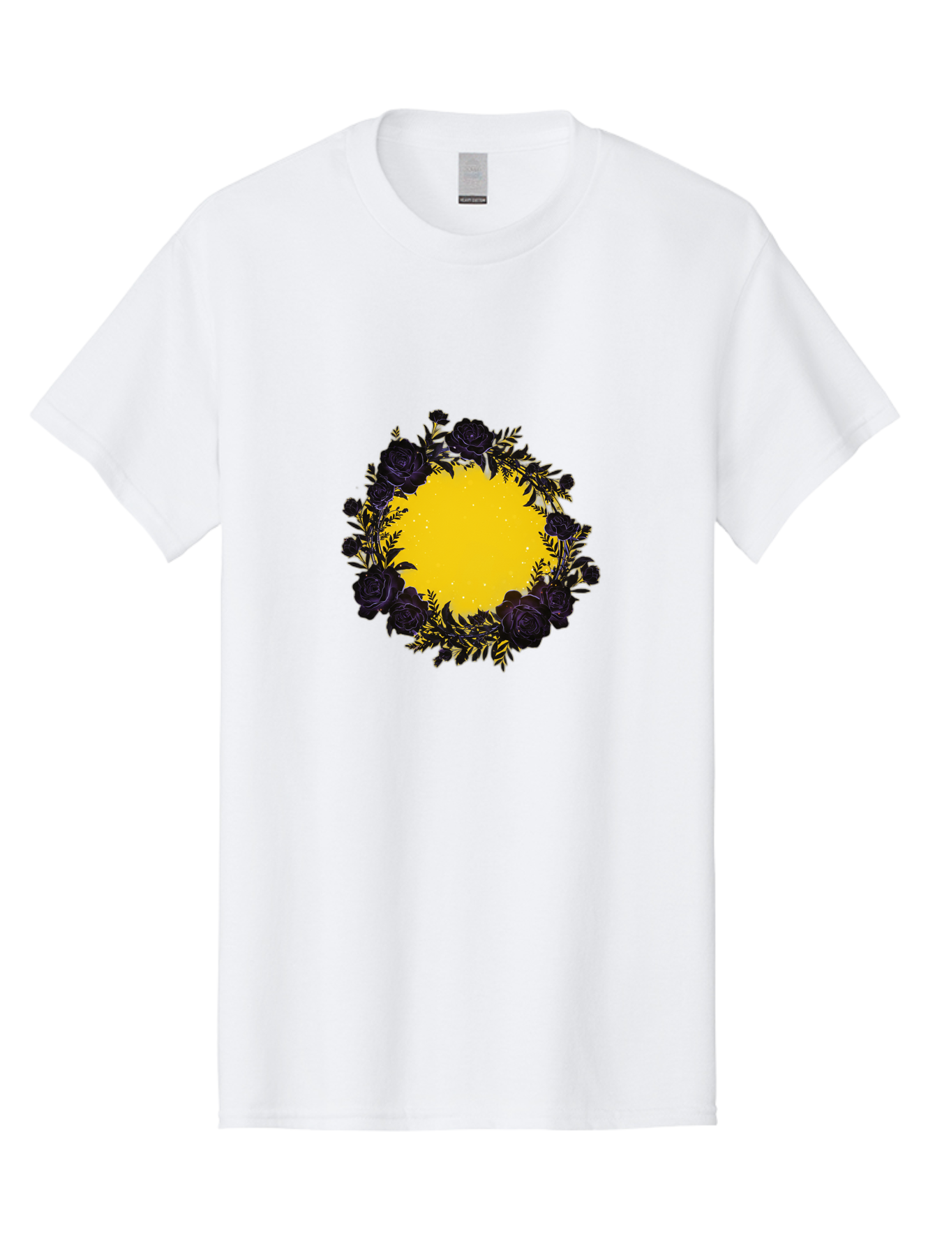 Black-Roses-Wreath Men'S Graphic Tee, 100% Cotton, Comfortable Casual Summer Wear, Machine Washable, Vintage Camera, Old Camera, Antique Camera, Black Camera, Classic Photography, Photography Equipment, Nostalgic Device, Film Camera, Bah595