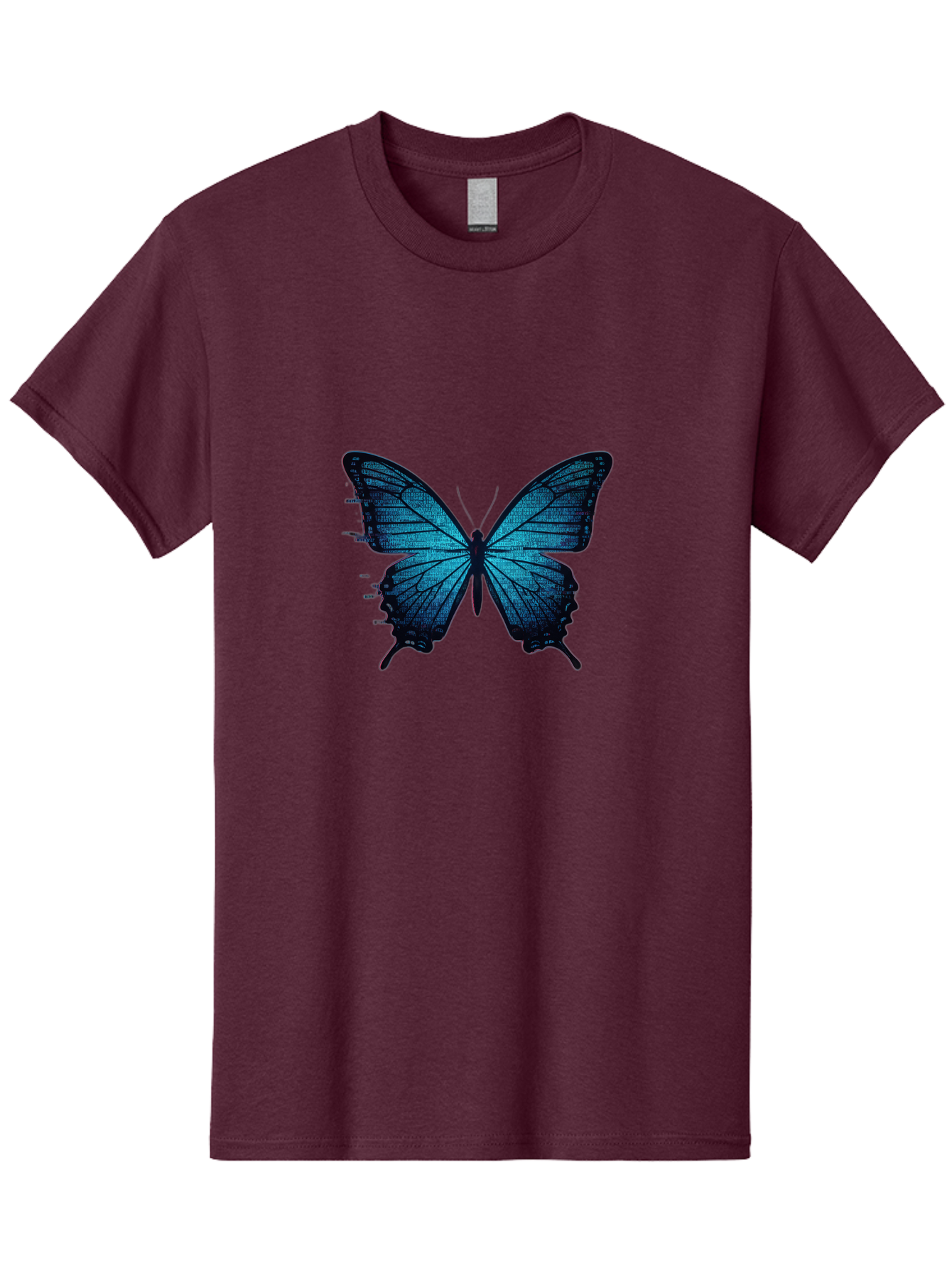 Blue-Butterfly-4 Men'S Graphic Tee, 100% Cotton, Comfortable Casual Summer Wear, Machine Washable, Vintage Camera, Old Camera, Antique Camera, Black Camera, Classic Photography, Photography Equipment, Nostalgic Device, Film Camera, Camera Art Bah599