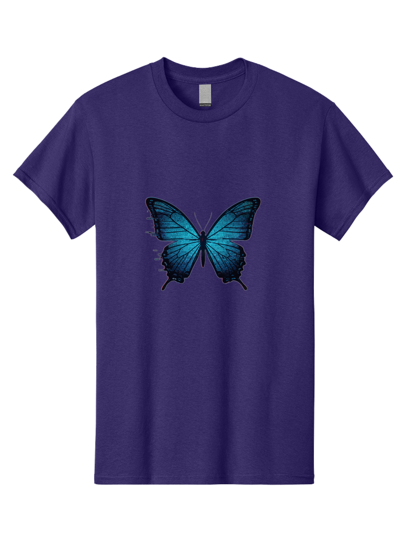 Blue-Butterfly-4 Men'S Graphic Tee, 100% Cotton, Comfortable Casual Summer Wear, Machine Washable, Vintage Camera, Old Camera, Antique Camera, Black Camera, Classic Photography, Photography Equipment, Nostalgic Device, Film Camera, Camera Art Bah599