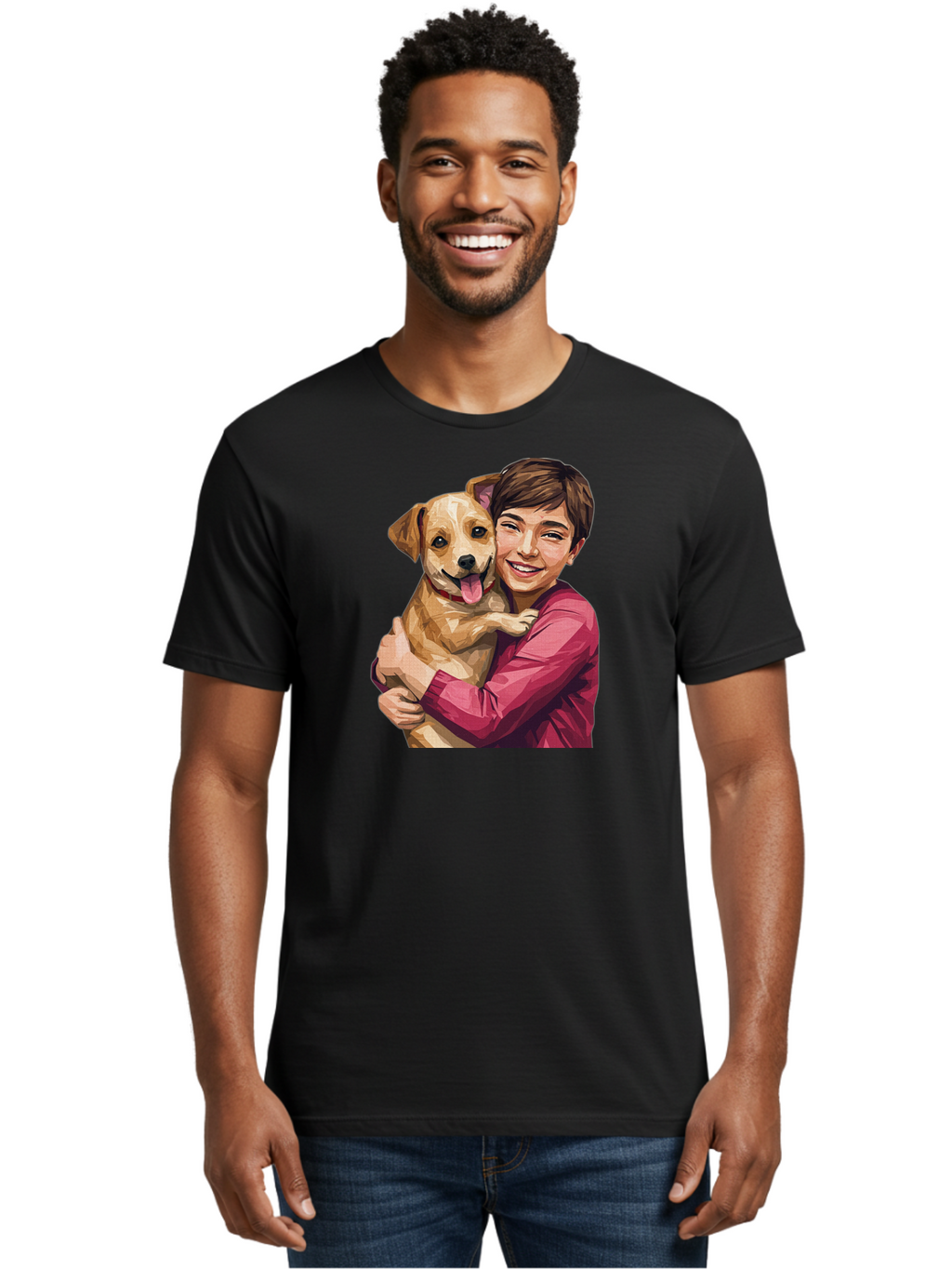 Boy-With-Dog Men'S Graphic Tee, 100% Cotton, Comfortable Casual Summer Wear, Machine Washable, Vintage Camera, Old Camera, Antique Camera, Black Camera, Classic Photography, Photography Equipment, Nostalgic Device, Film Camera, Camera Art Bah608