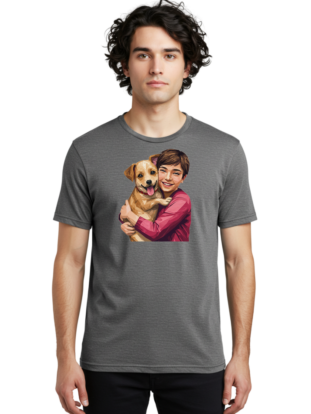 Boy-With-Dog Men'S Graphic Tee, 100% Cotton, Comfortable Casual Summer Wear, Machine Washable, Vintage Camera, Old Camera, Antique Camera, Black Camera, Classic Photography, Photography Equipment, Nostalgic Device, Film Camera, Camera Art Bah608