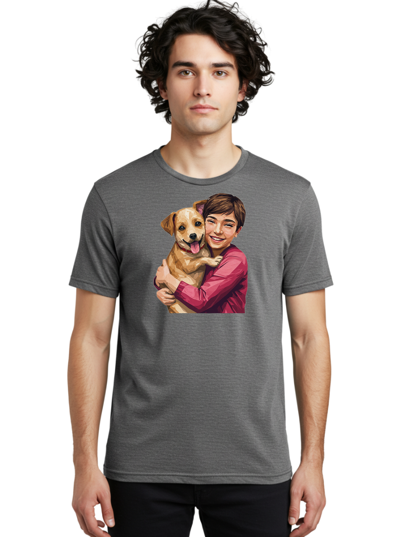 Boy-With-Dog Men'S Graphic Tee, 100% Cotton, Comfortable Casual Summer Wear, Machine Washable, Vintage Camera, Old Camera, Antique Camera, Black Camera, Classic Photography, Photography Equipment, Nostalgic Device, Film Camera, Camera Art Bah608