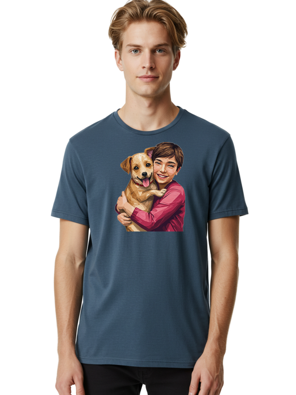 Boy-With-Dog Men'S Graphic Tee, 100% Cotton, Comfortable Casual Summer Wear, Machine Washable, Vintage Camera, Old Camera, Antique Camera, Black Camera, Classic Photography, Photography Equipment, Nostalgic Device, Film Camera, Camera Art Bah608