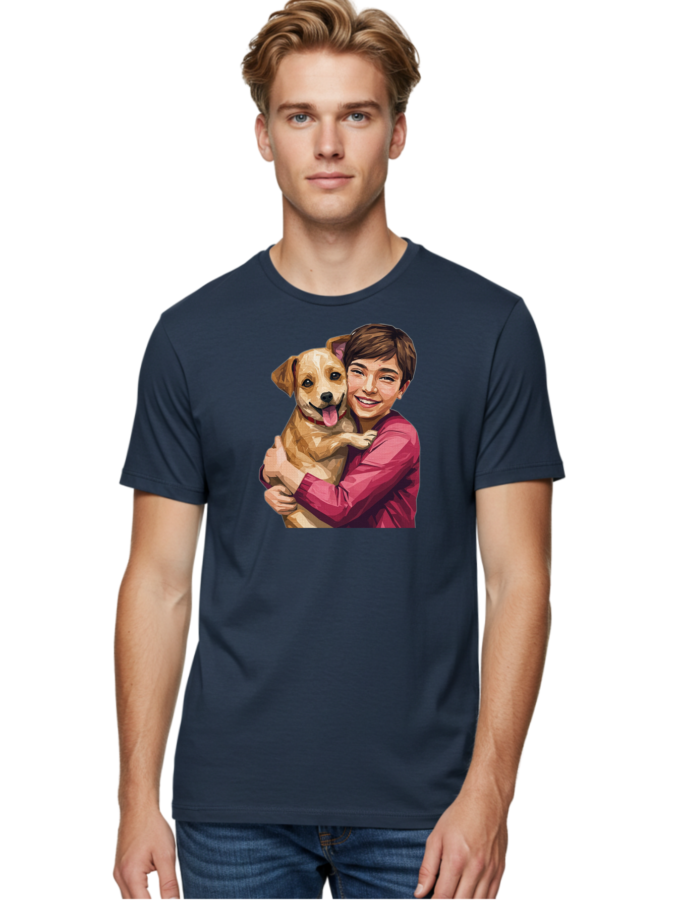 Boy-With-Dog Men'S Graphic Tee, 100% Cotton, Comfortable Casual Summer Wear, Machine Washable, Vintage Camera, Old Camera, Antique Camera, Black Camera, Classic Photography, Photography Equipment, Nostalgic Device, Film Camera, Camera Art Bah608