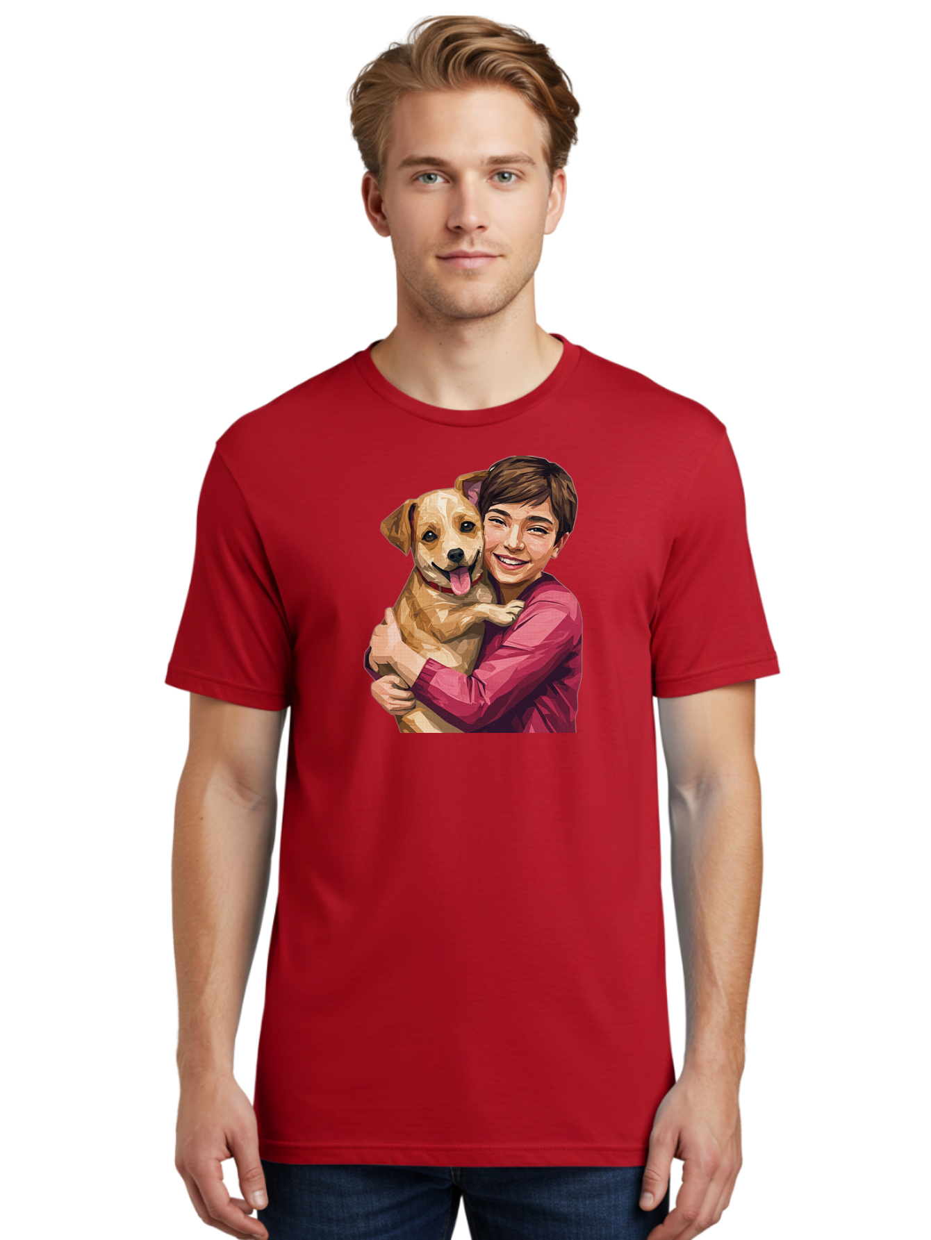 Boy-With-Dog Men'S Graphic Tee, 100% Cotton, Comfortable Casual Summer Wear, Machine Washable, Vintage Camera, Old Camera, Antique Camera, Black Camera, Classic Photography, Photography Equipment, Nostalgic Device, Film Camera, Camera Art Bah608