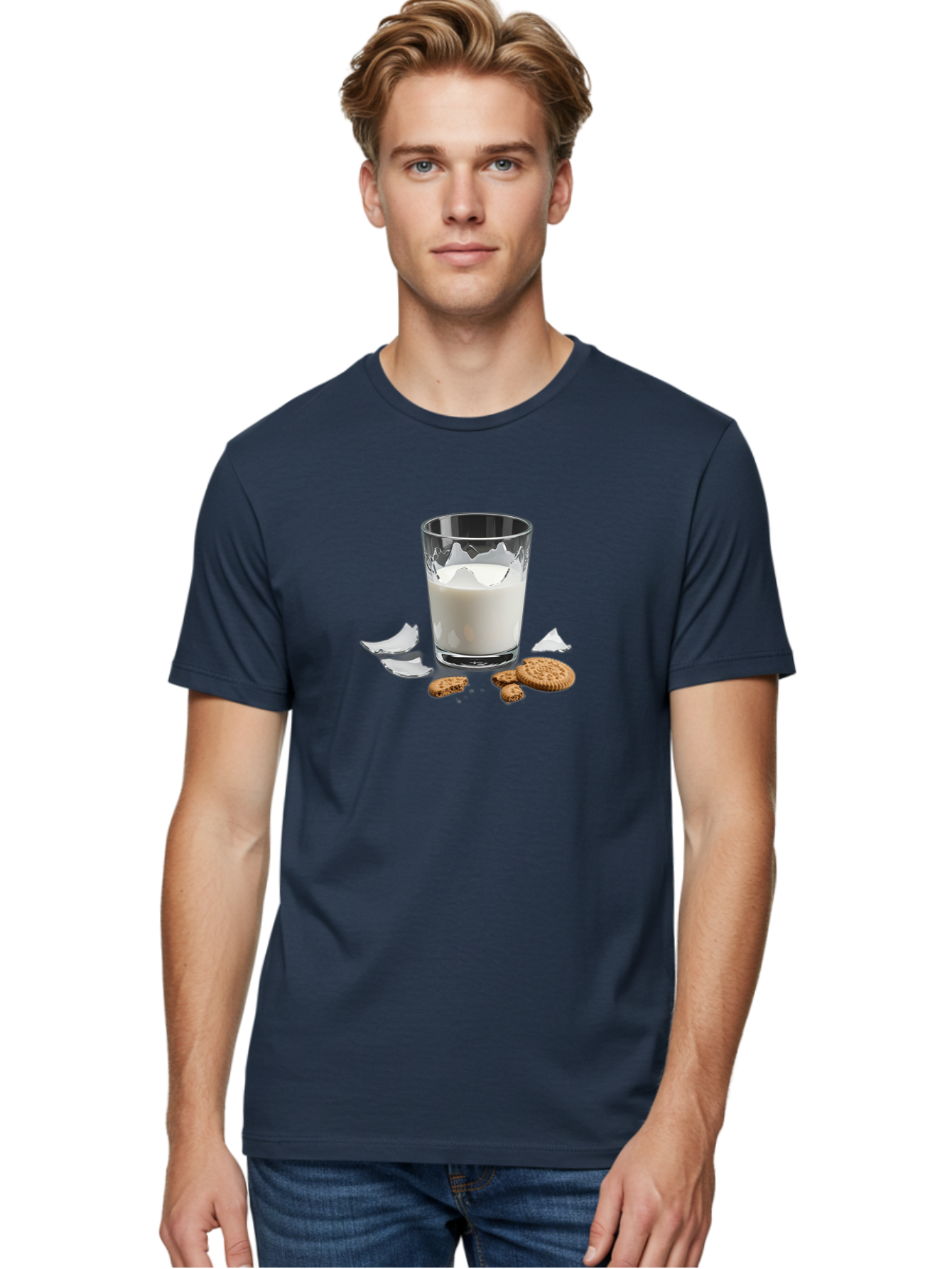 Broken-Glass-Of-Milk-Cookies Men'S Graphic Tee, 100% Cotton, Comfortable Casual Summer Wear, Machine Washable, Vintage Camera, Old Camera, Antique Camera, Black Camera, Classic Photography, Photography Equipment, Nostalgic Device, Film Camera, Bah609