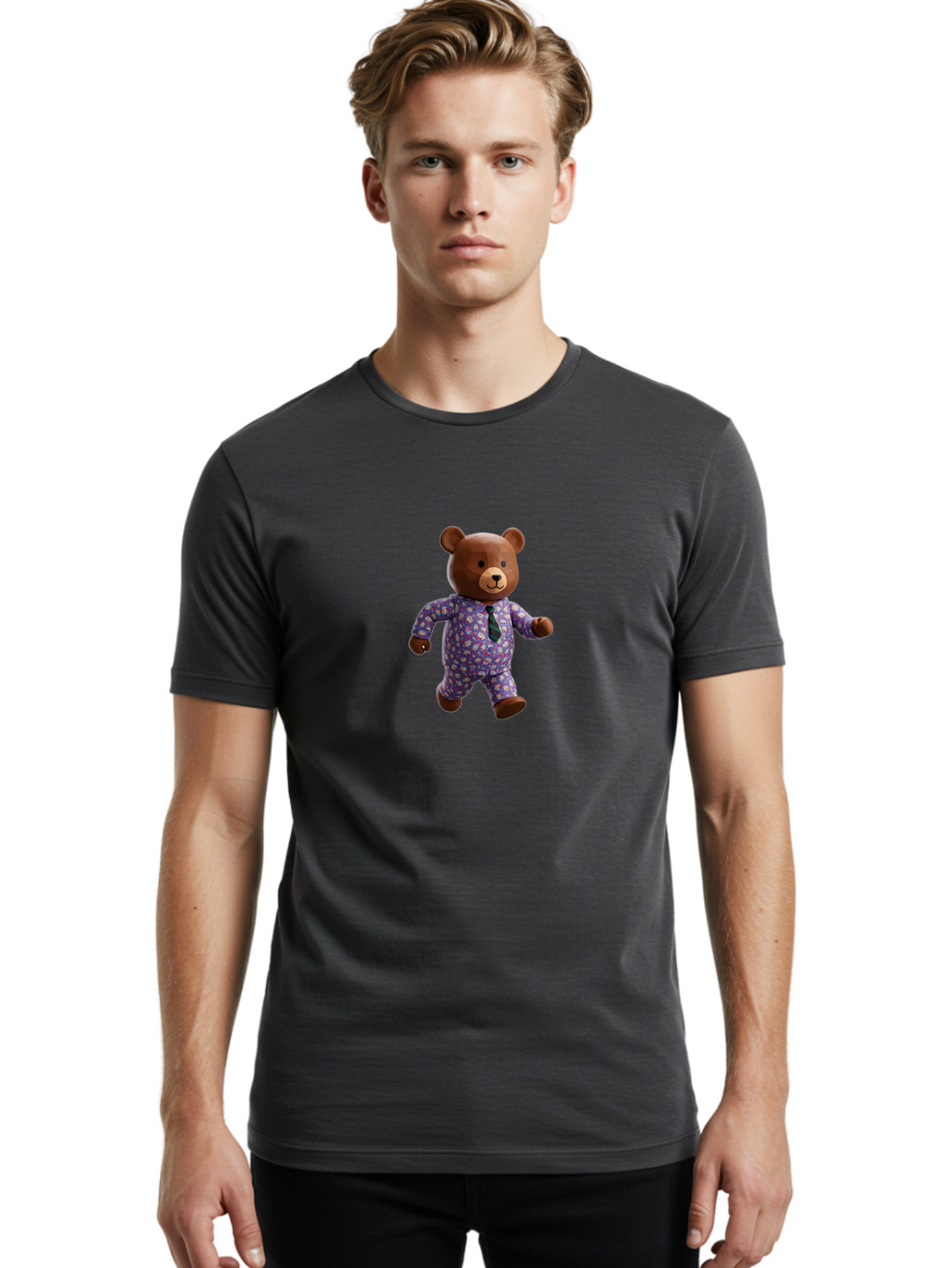 Brown-Bear Men'S Graphic Tee, 100% Cotton, Comfortable Casual Summer Wear, Machine Washable, Vintage Camera, Old Camera, Antique Camera, Black Camera, Classic Photography, Photography Equipment, Nostalgic Device, Film Camera, Camera Art Bah612