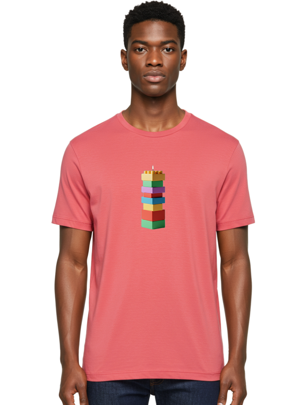 Building-Blocks-Candle Men'S Graphic Tee, 100% Cotton, Comfortable Casual Summer Wear, Machine Washable, Vintage Camera, Old Camera, Antique Camera, Black Camera, Classic Photography, Photography Equipment, Nostalgic Device, Film Camera, Bah616
