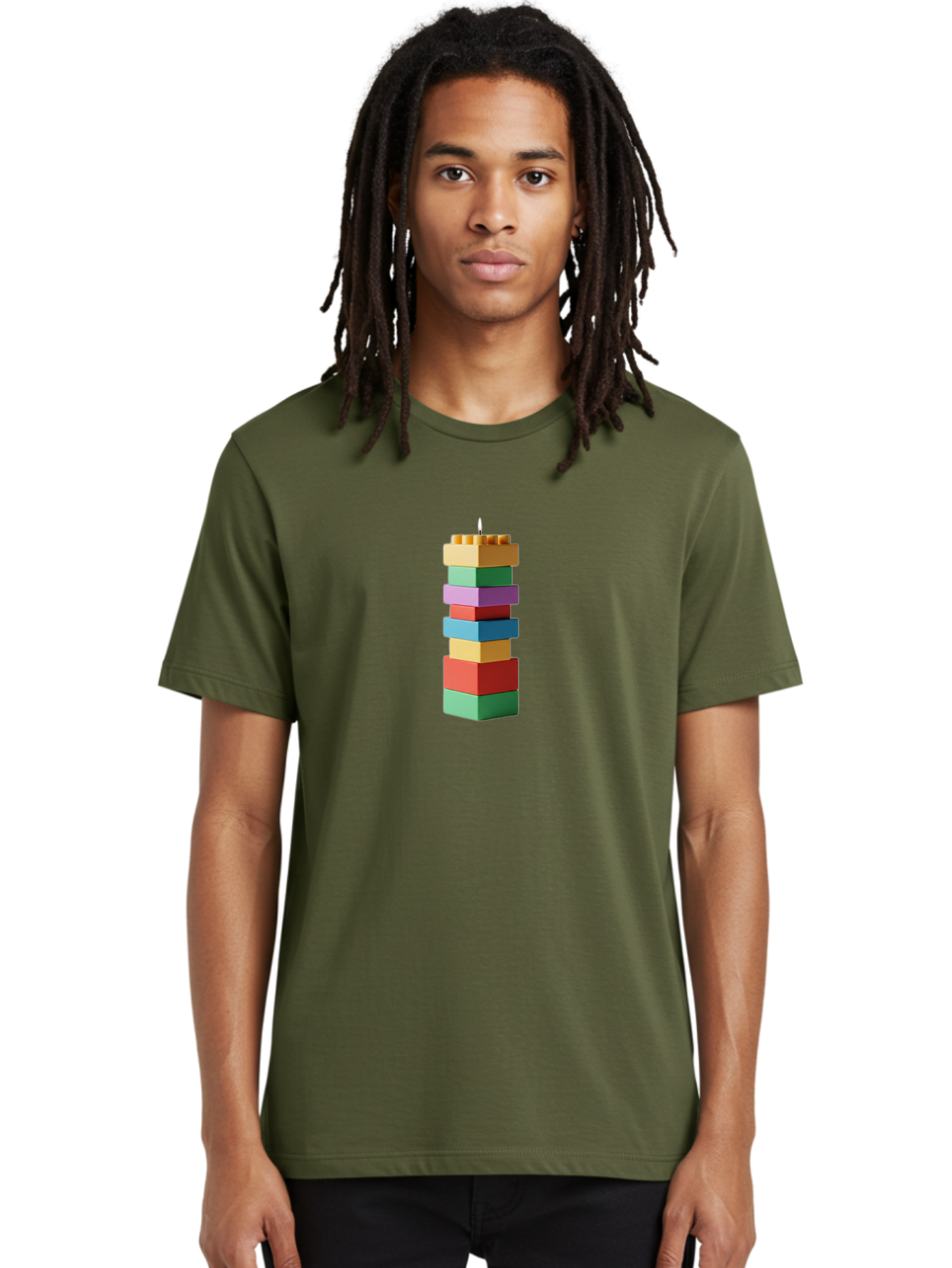 Building-Blocks-Candle Men'S Graphic Tee, 100% Cotton, Comfortable Casual Summer Wear, Machine Washable, Vintage Camera, Old Camera, Antique Camera, Black Camera, Classic Photography, Photography Equipment, Nostalgic Device, Film Camera, Bah616