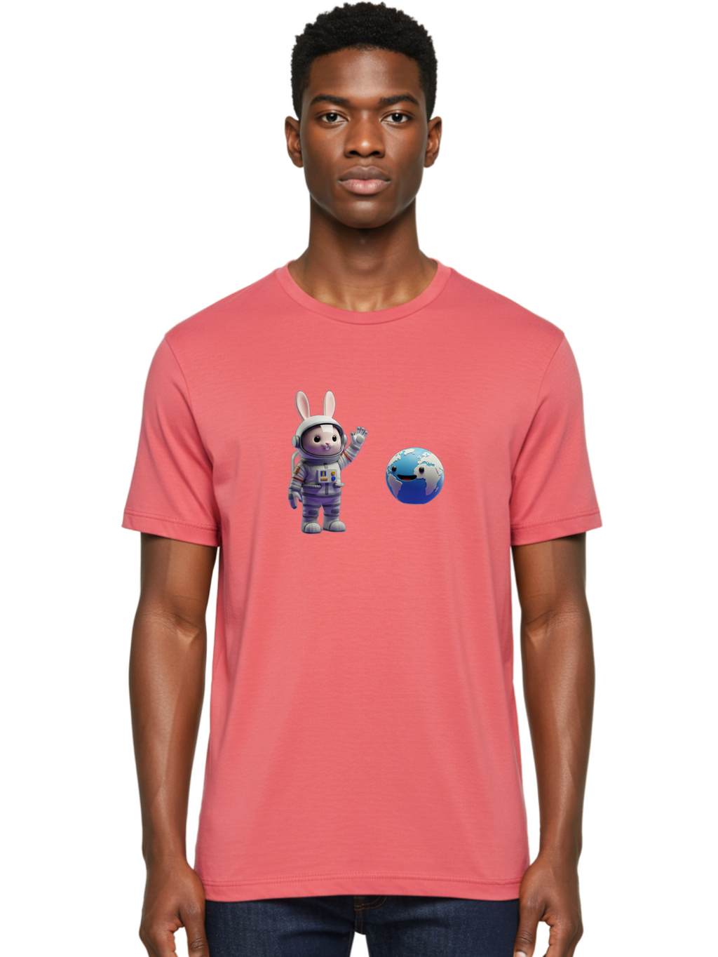 Bunny-Astronaut-2 Men'S Graphic Tee, 100% Cotton, Comfortable Casual Summer Wear, Machine Washable, Vintage Camera, Old Camera, Antique Camera, Black Camera, Classic Photography, Photography Equipment, Nostalgic Device, Film Camera, Camera Art Bah619