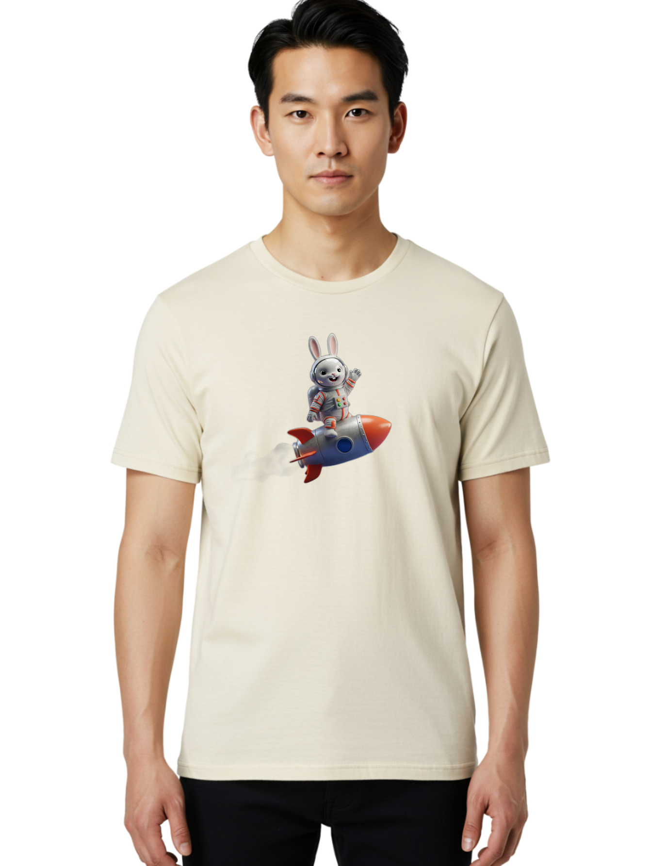 Bunny-Astronaut-6 Men'S Graphic Tee, 100% Cotton, Comfortable Casual Summer Wear, Machine Washable, Vintage Camera, Old Camera, Antique Camera, Black Camera, Classic Photography, Photography Equipment, Nostalgic Device, Film Camera, Camera Art Bah623