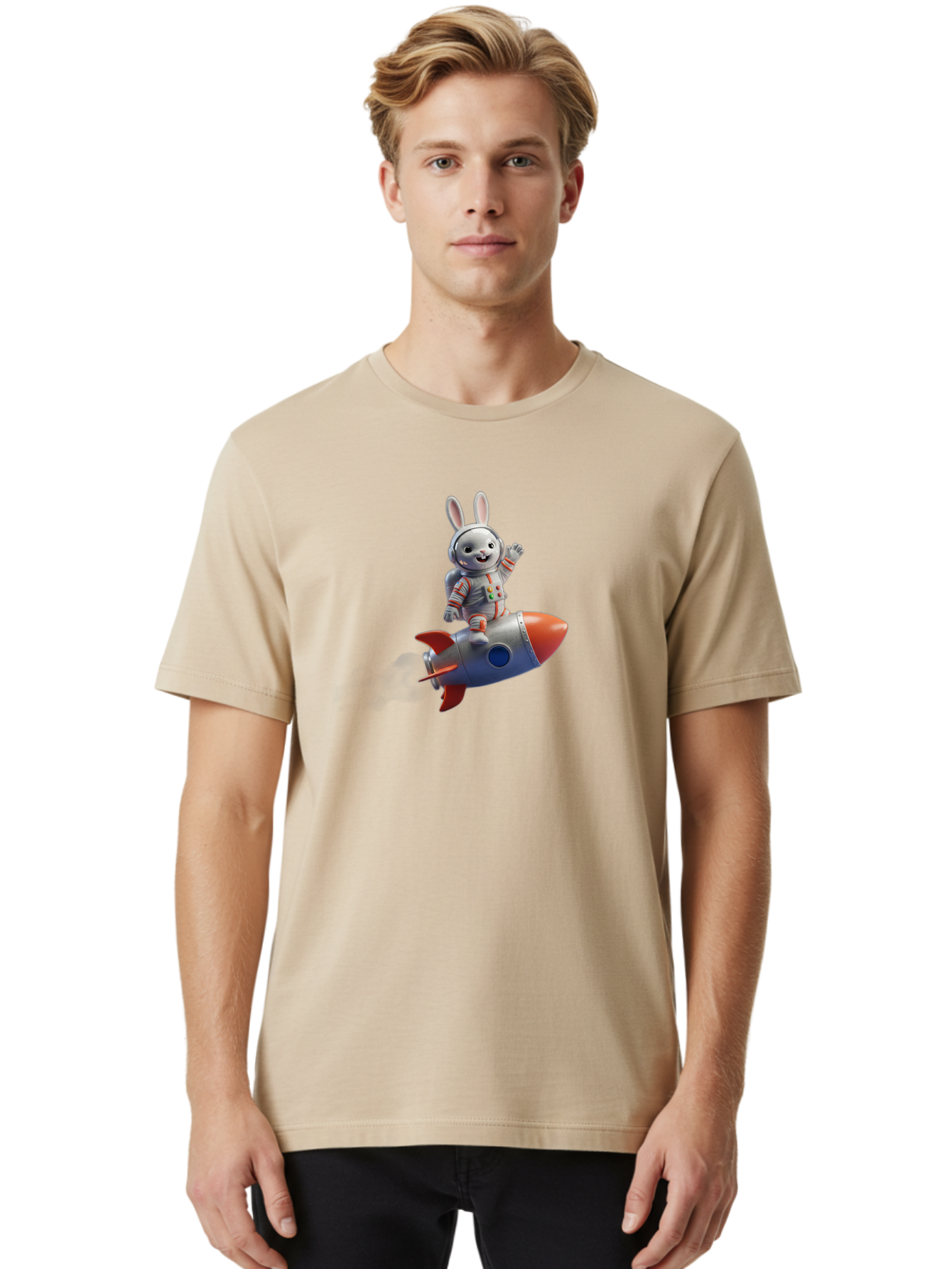 Bunny-Astronaut-6 Men'S Graphic Tee, 100% Cotton, Comfortable Casual Summer Wear, Machine Washable, Vintage Camera, Old Camera, Antique Camera, Black Camera, Classic Photography, Photography Equipment, Nostalgic Device, Film Camera, Camera Art Bah623