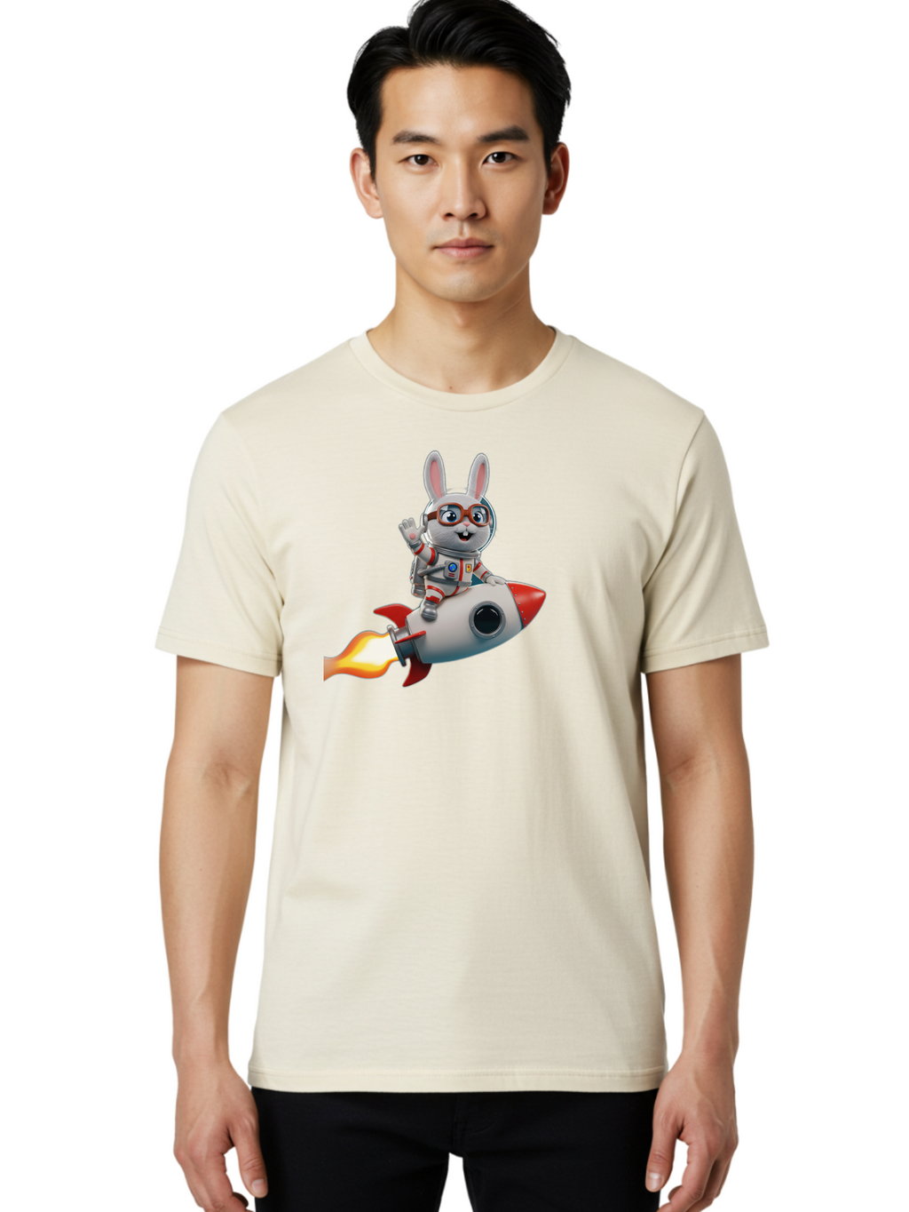 Bunny-Astronaut-7 Men'S Graphic Tee, 100% Cotton, Comfortable Casual Summer Wear, Machine Washable, Vintage Camera, Old Camera, Antique Camera, Black Camera, Classic Photography, Photography Equipment, Nostalgic Device, Film Camera, Camera Art Bah624