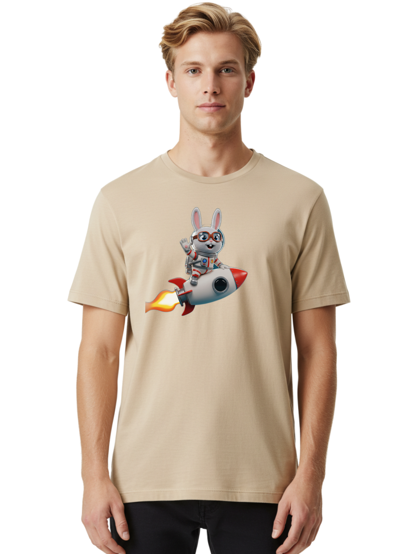 Bunny-Astronaut-7 Men'S Graphic Tee, 100% Cotton, Comfortable Casual Summer Wear, Machine Washable, Vintage Camera, Old Camera, Antique Camera, Black Camera, Classic Photography, Photography Equipment, Nostalgic Device, Film Camera, Camera Art Bah624
