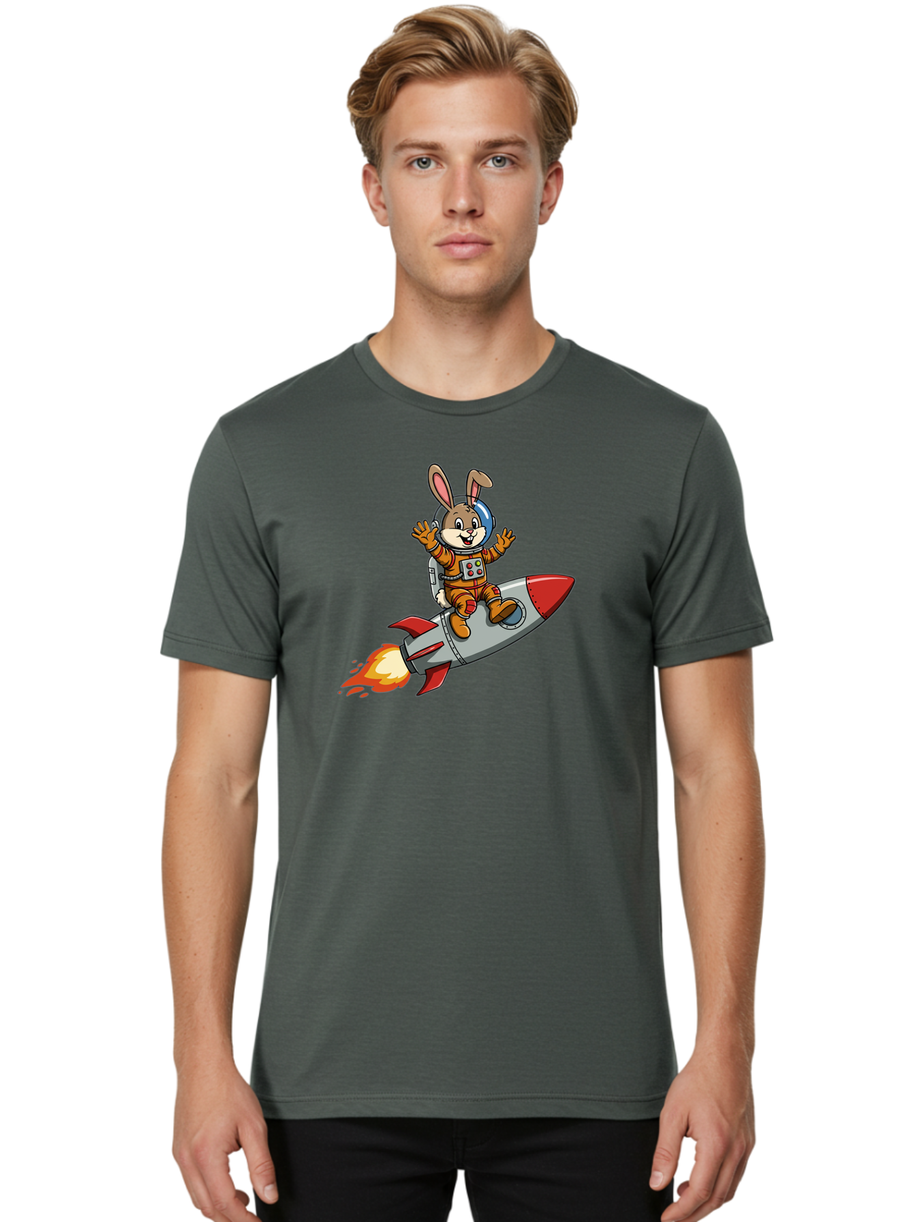 Bunny-Astronaut-8 Men'S Graphic Tee, 100% Cotton, Comfortable Casual Summer Wear, Machine Washable, Vintage Camera, Old Camera, Antique Camera, Black Camera, Classic Photography, Photography Equipment, Nostalgic Device, Film Camera, Camera Art Bah625