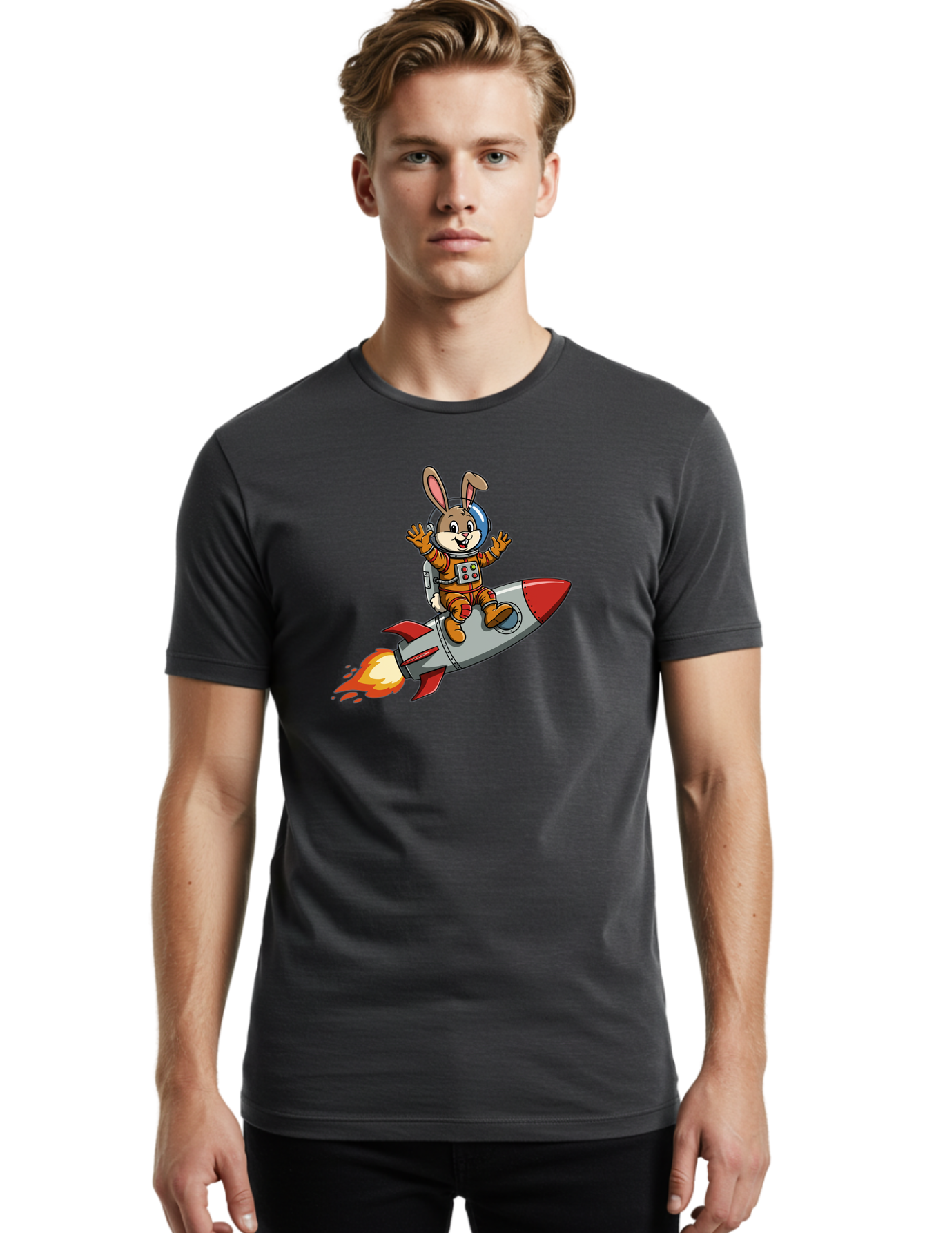 Bunny-Astronaut-8 Men'S Graphic Tee, 100% Cotton, Comfortable Casual Summer Wear, Machine Washable, Vintage Camera, Old Camera, Antique Camera, Black Camera, Classic Photography, Photography Equipment, Nostalgic Device, Film Camera, Camera Art Bah625