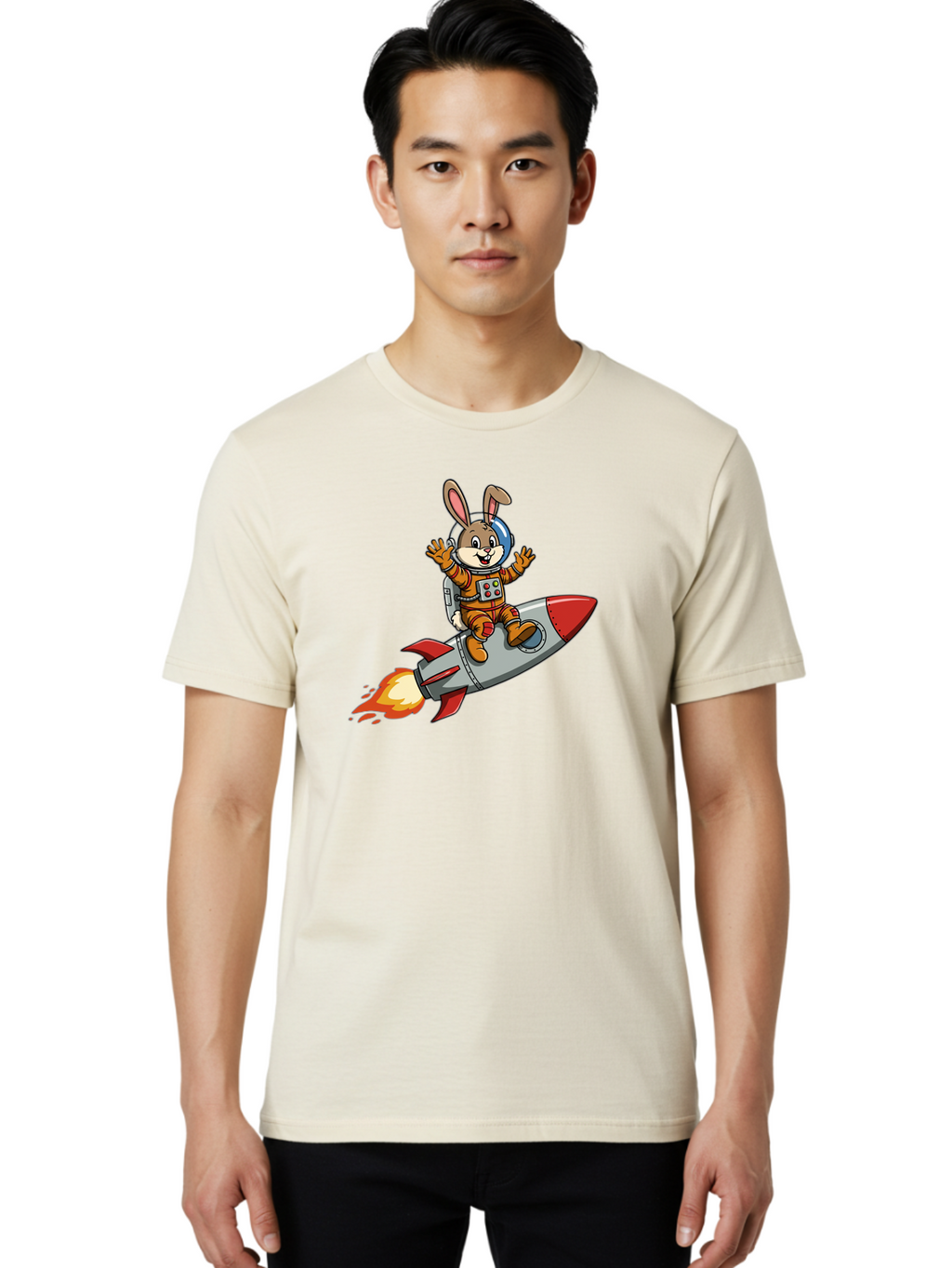 Bunny-Astronaut-8 Men'S Graphic Tee, 100% Cotton, Comfortable Casual Summer Wear, Machine Washable, Vintage Camera, Old Camera, Antique Camera, Black Camera, Classic Photography, Photography Equipment, Nostalgic Device, Film Camera, Camera Art Bah625