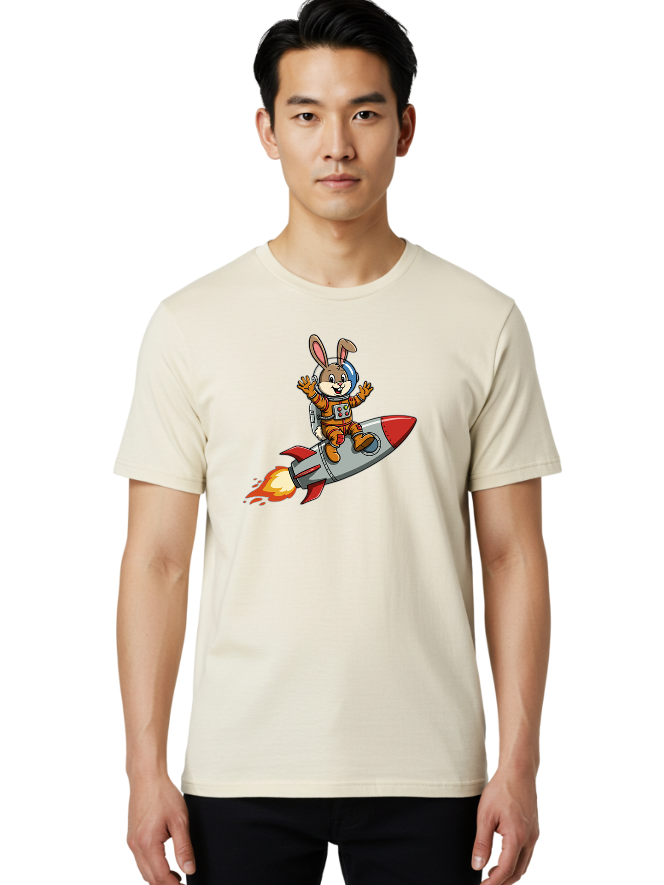 Bunny-Astronaut-8 Men'S Graphic Tee, 100% Cotton, Comfortable Casual Summer Wear, Machine Washable, Vintage Camera, Old Camera, Antique Camera, Black Camera, Classic Photography, Photography Equipment, Nostalgic Device, Film Camera, Camera Art Bah625