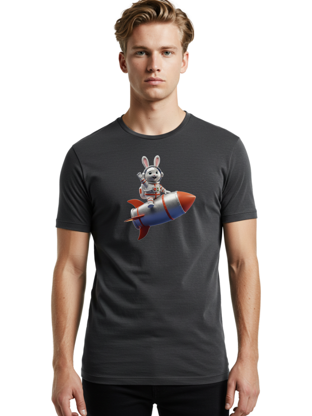 Bunny-Astronaut-9 Men'S Graphic Tee, 100% Cotton, Comfortable Casual Summer Wear, Machine Washable, Vintage Camera, Old Camera, Antique Camera, Black Camera, Classic Photography, Photography Equipment, Nostalgic Device, Film Camera, Camera Art Bah626