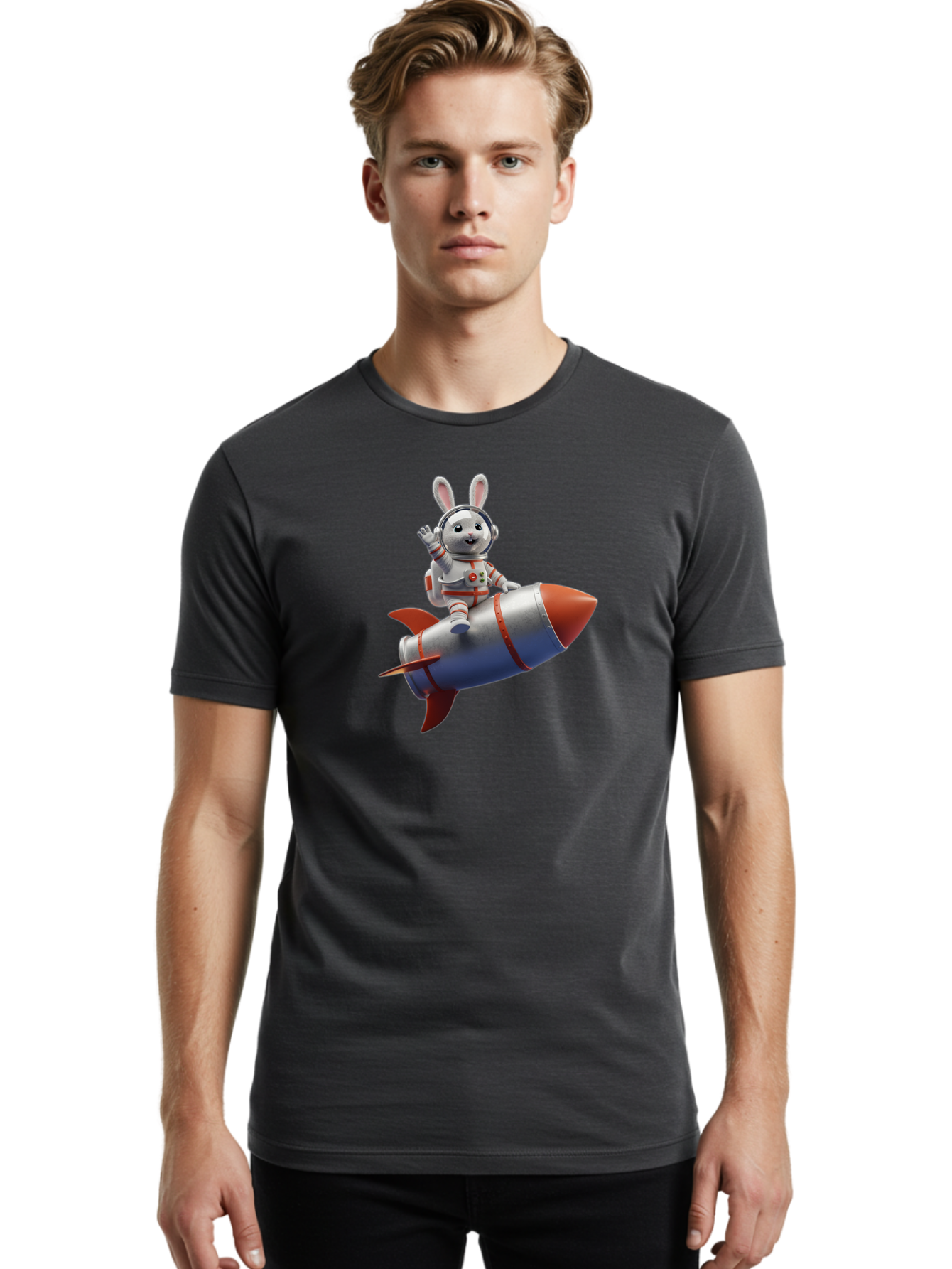 Bunny-Astronaut-9 Men'S Graphic Tee, 100% Cotton, Comfortable Casual Summer Wear, Machine Washable, Vintage Camera, Old Camera, Antique Camera, Black Camera, Classic Photography, Photography Equipment, Nostalgic Device, Film Camera, Camera Art Bah626