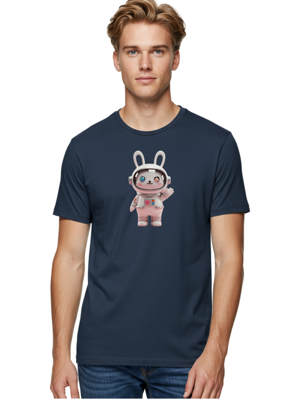 Bunny-Astronaut Men'S Graphic Tee, 100% Cotton, Comfortable Casual Summer Wear, Machine Washable, Vintage Camera, Old Camera, Antique Camera, Black Camera, Classic Photography, Photography Equipment, Nostalgic Device, Film Camera, Camera Art Bah627