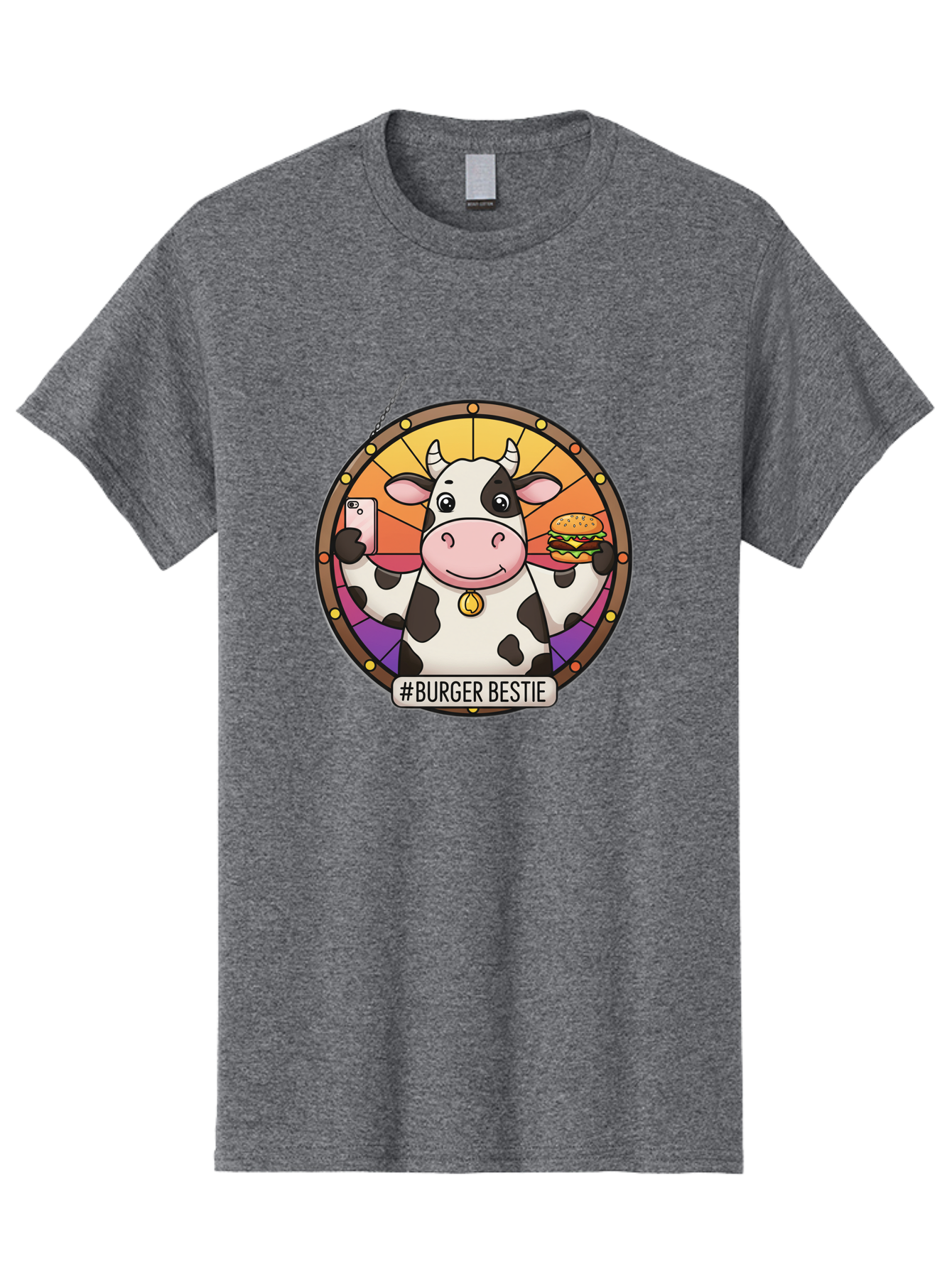 Burger-Bestie-Cow Men'S Graphic Tee, 100% Cotton, Comfortable Casual Summer Wear, Machine Washable, Vintage Camera, Old Camera, Antique Camera, Black Camera, Classic Photography, Photography Equipment, Nostalgic Device, Film Camera, Camera Art Bah631