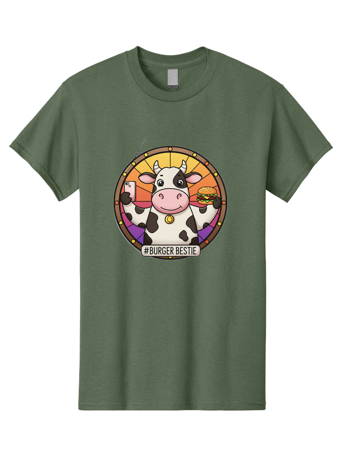 Burger-Bestie-Cow Men'S Graphic Tee, 100% Cotton, Comfortable Casual Summer Wear, Machine Washable, Vintage Camera, Old Camera, Antique Camera, Black Camera, Classic Photography, Photography Equipment, Nostalgic Device, Film Camera, Camera Art Bah631