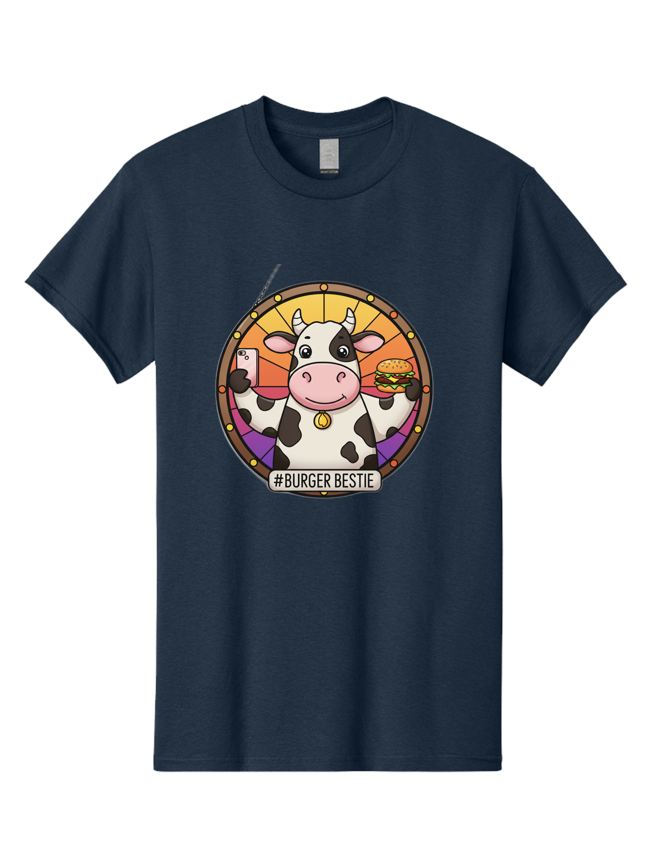 Burger-Bestie-Cow Men'S Graphic Tee, 100% Cotton, Comfortable Casual Summer Wear, Machine Washable, Vintage Camera, Old Camera, Antique Camera, Black Camera, Classic Photography, Photography Equipment, Nostalgic Device, Film Camera, Camera Art Bah631