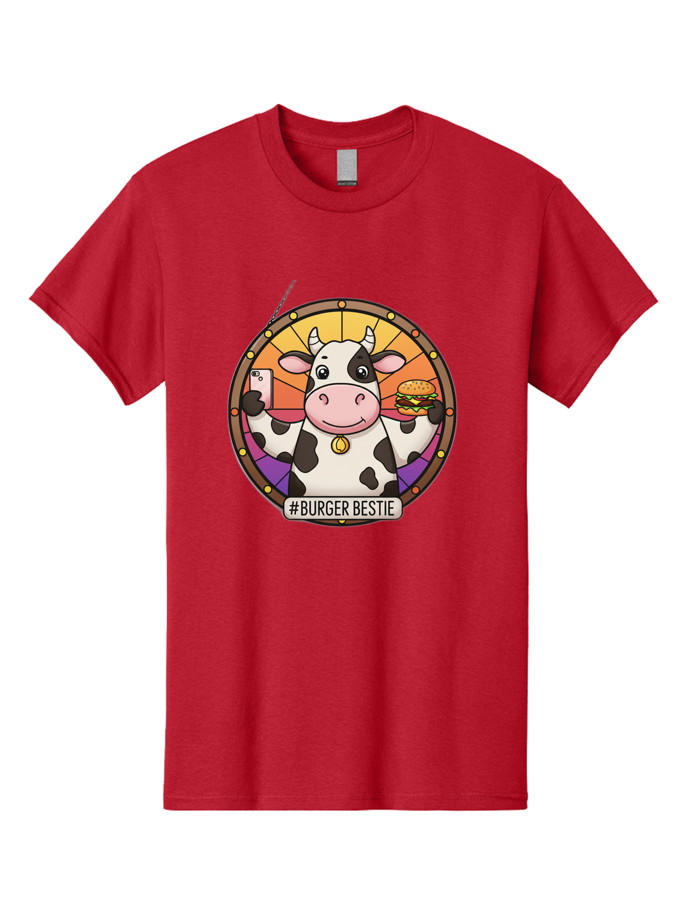 Burger-Bestie-Cow Men'S Graphic Tee, 100% Cotton, Comfortable Casual Summer Wear, Machine Washable, Vintage Camera, Old Camera, Antique Camera, Black Camera, Classic Photography, Photography Equipment, Nostalgic Device, Film Camera, Camera Art Bah631
