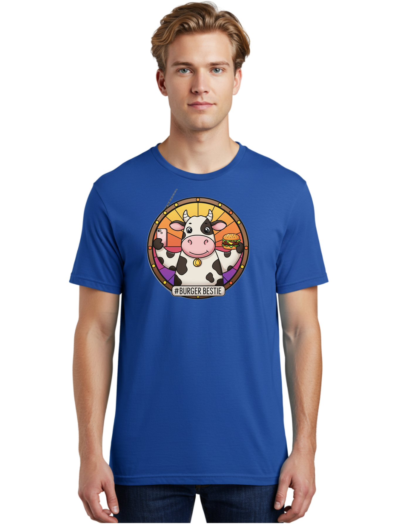 Burger-Bestie-Cow Men'S Graphic Tee, 100% Cotton, Comfortable Casual Summer Wear, Machine Washable, Vintage Camera, Old Camera, Antique Camera, Black Camera, Classic Photography, Photography Equipment, Nostalgic Device, Film Camera, Camera Art Bah631
