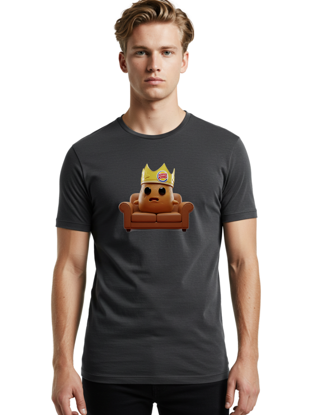 Burger-King-1 Men'S Graphic Tee, 100% Cotton, Comfortable Casual Summer Wear, Machine Washable, Vintage Camera, Old Camera, Antique Camera, Black Camera, Classic Photography, Photography Equipment, Nostalgic Device, Film Camera, Camera Art Bah633