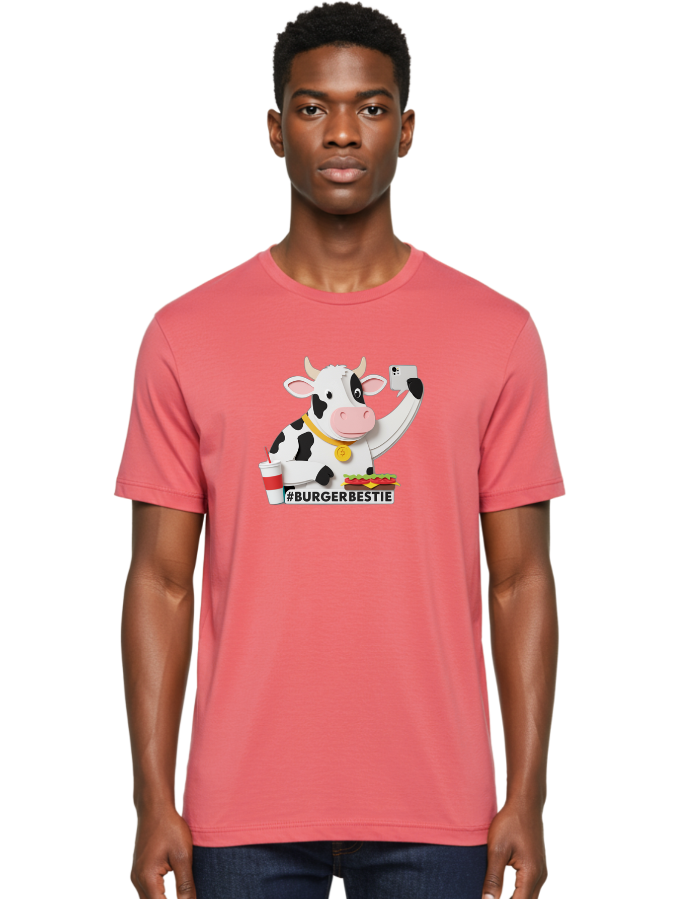 Burgerbestie-Cow-3 Men'S Graphic Tee, 100% Cotton, Comfortable Casual Summer Wear, Machine Washable, Vintage Camera, Old Camera, Antique Camera, Black Camera, Classic Photography, Photography Equipment, Nostalgic Device, Film Camera, Bah637