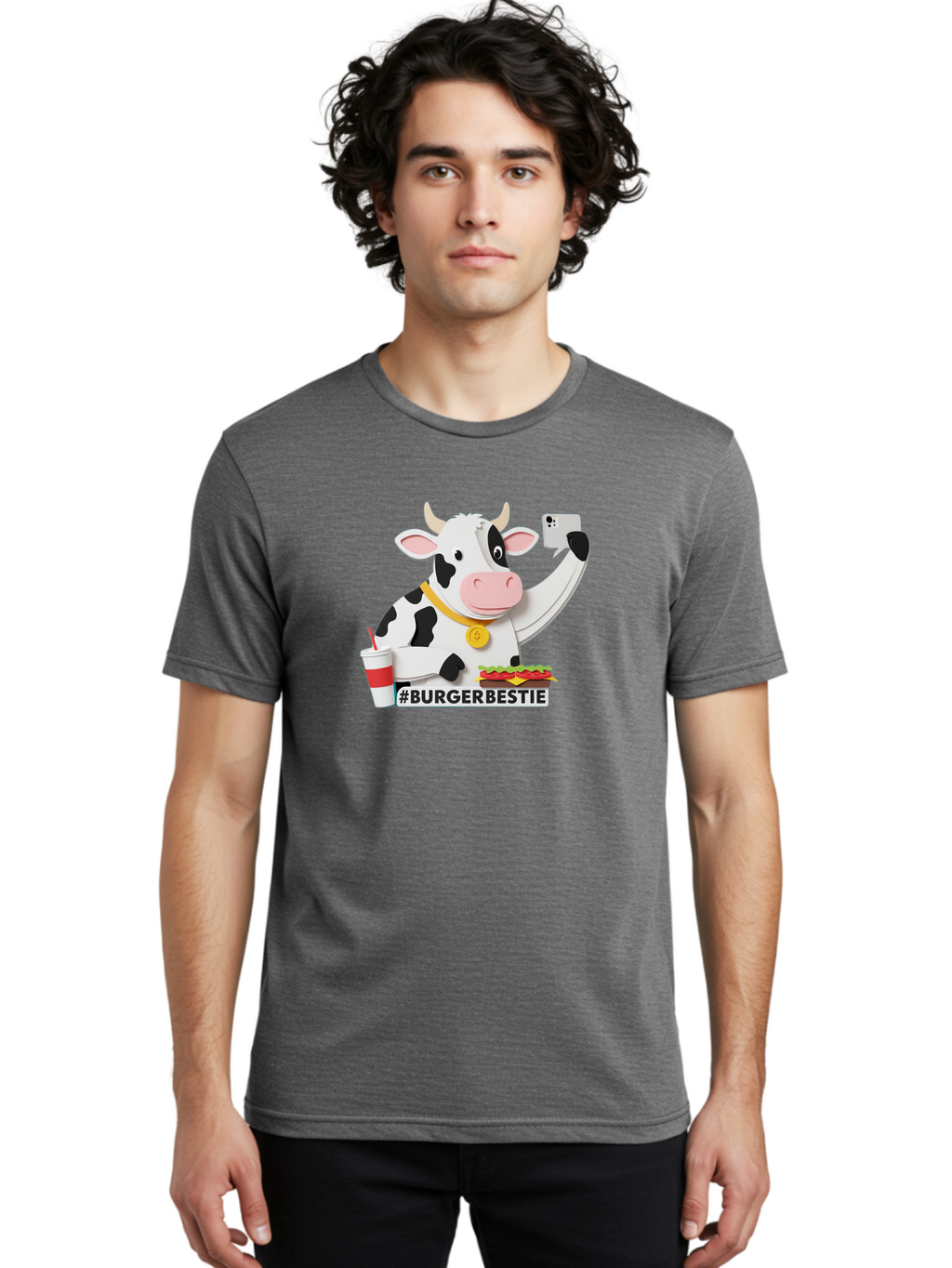 Burgerbestie-Cow-3 Men'S Graphic Tee, 100% Cotton, Comfortable Casual Summer Wear, Machine Washable, Vintage Camera, Old Camera, Antique Camera, Black Camera, Classic Photography, Photography Equipment, Nostalgic Device, Film Camera, Bah637