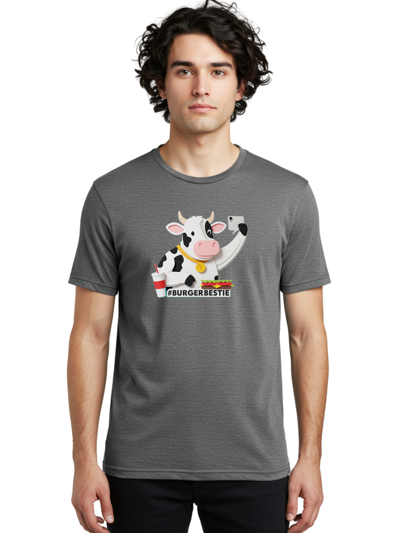 Burgerbestie-Cow-3 Men'S Graphic Tee, 100% Cotton, Comfortable Casual Summer Wear, Machine Washable, Vintage Camera, Old Camera, Antique Camera, Black Camera, Classic Photography, Photography Equipment, Nostalgic Device, Film Camera, Bah637