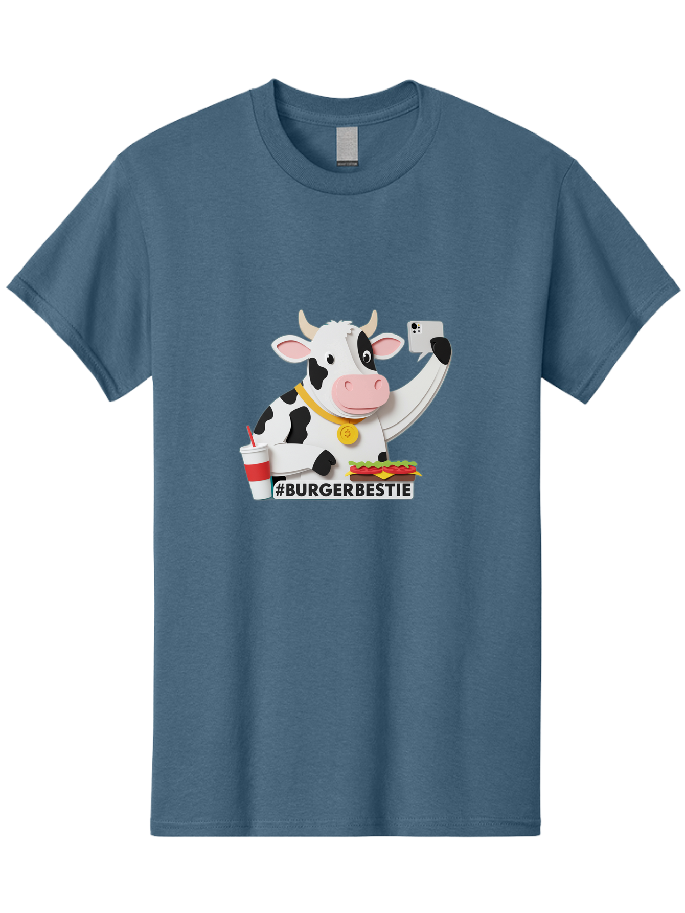 Burgerbestie-Cow-3 Men'S Graphic Tee, 100% Cotton, Comfortable Casual Summer Wear, Machine Washable, Vintage Camera, Old Camera, Antique Camera, Black Camera, Classic Photography, Photography Equipment, Nostalgic Device, Film Camera, Bah637