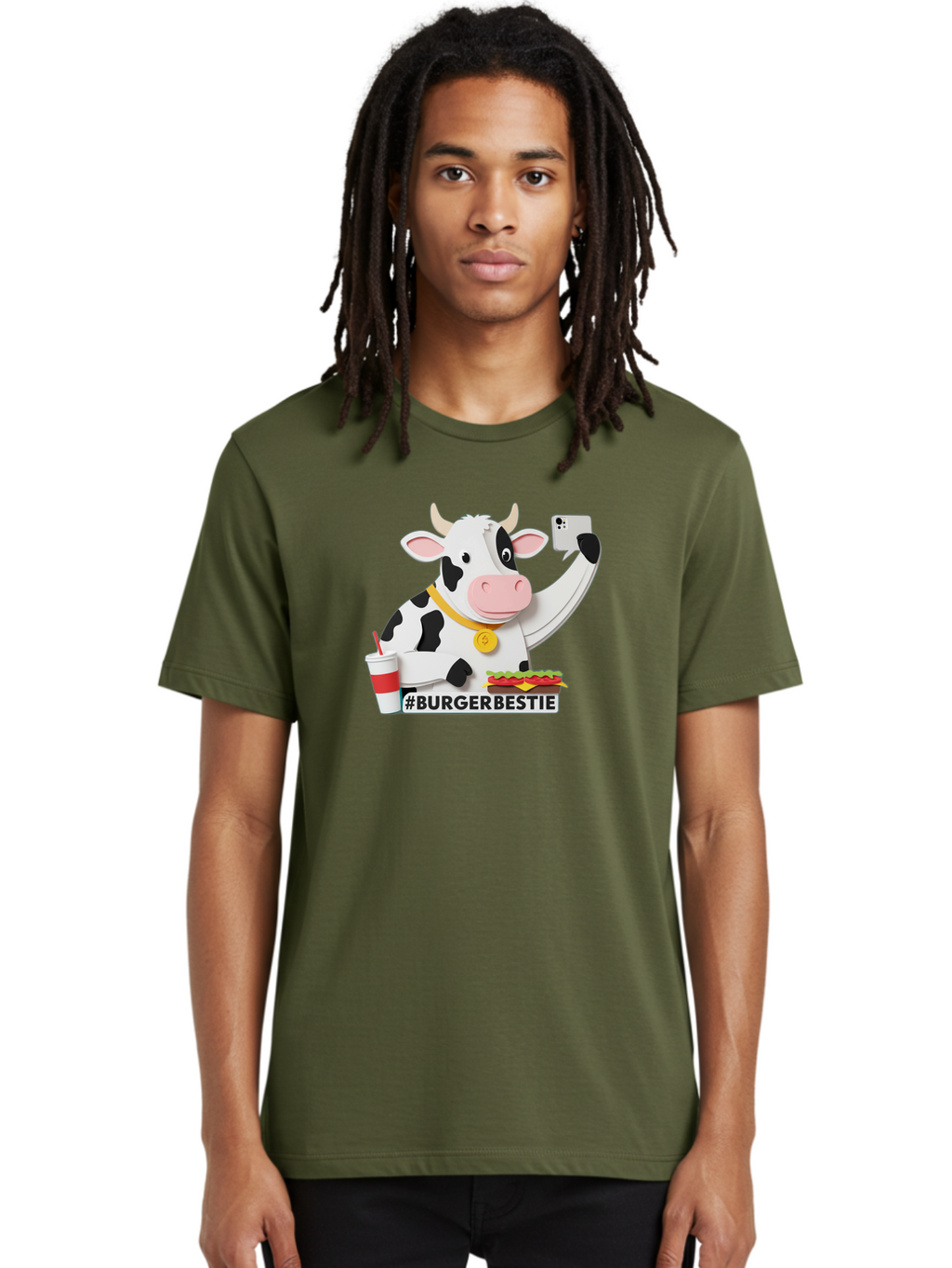 Burgerbestie-Cow-3 Men'S Graphic Tee, 100% Cotton, Comfortable Casual Summer Wear, Machine Washable, Vintage Camera, Old Camera, Antique Camera, Black Camera, Classic Photography, Photography Equipment, Nostalgic Device, Film Camera, Bah637