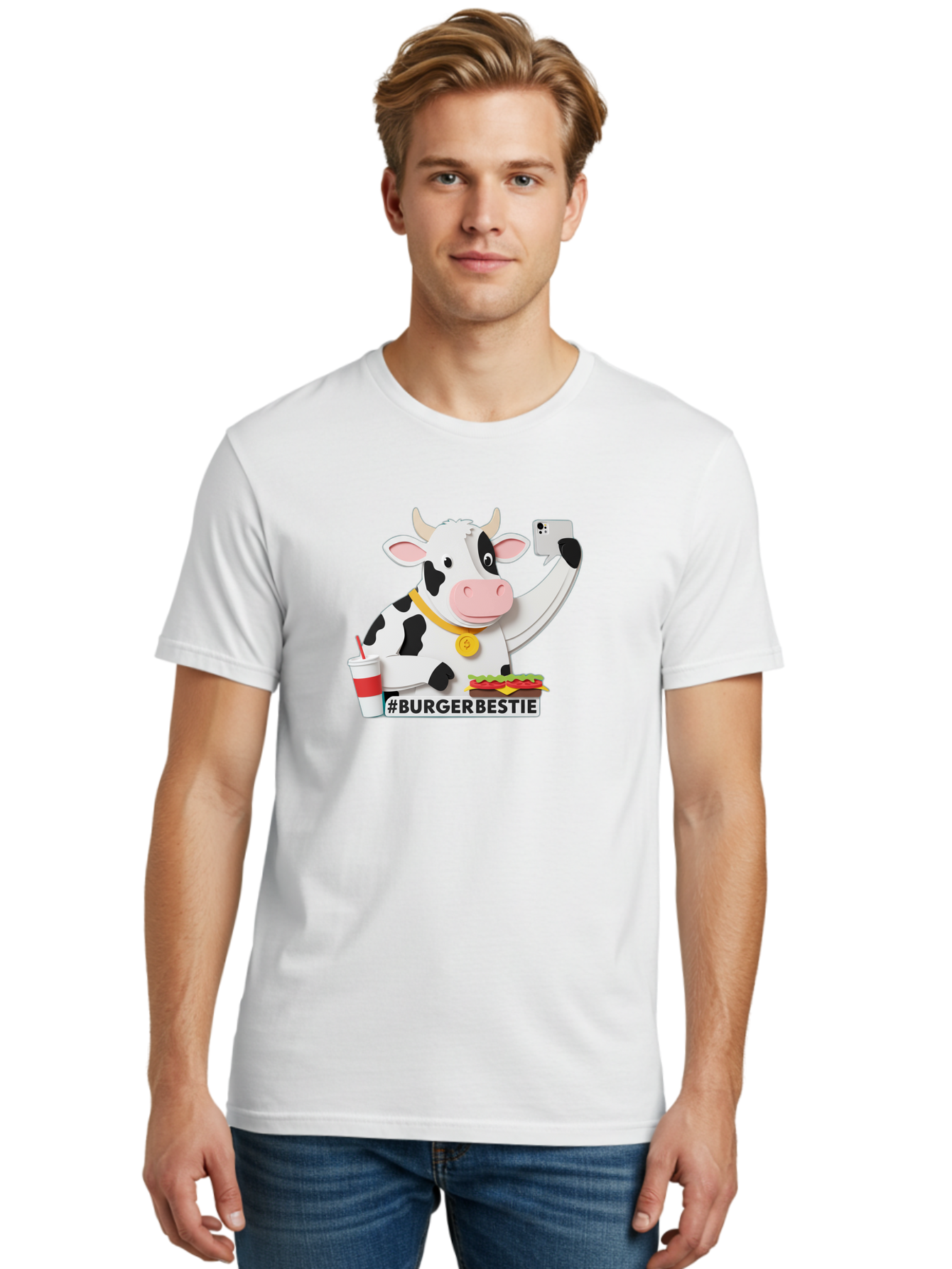Burgerbestie-Cow-3 Men'S Graphic Tee, 100% Cotton, Comfortable Casual Summer Wear, Machine Washable, Vintage Camera, Old Camera, Antique Camera, Black Camera, Classic Photography, Photography Equipment, Nostalgic Device, Film Camera, Bah637