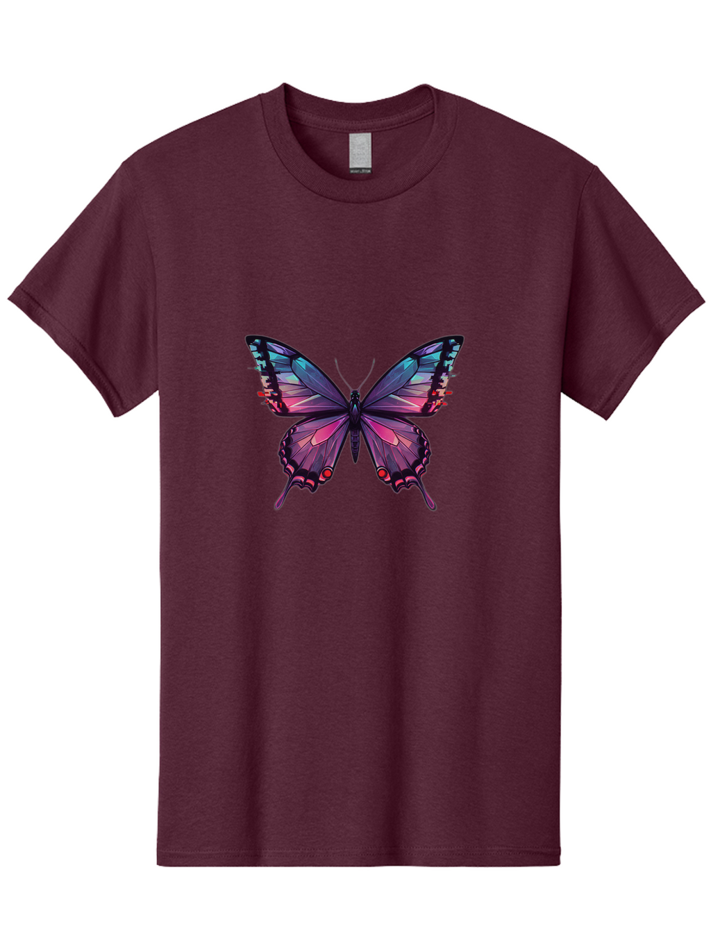 Butterfly-10 Men'S Graphic Tee, 100% Cotton, Comfortable Casual Summer Wear, Machine Washable, Vintage Camera, Old Camera, Antique Camera, Black Camera, Classic Photography, Photography Equipment, Nostalgic Device, Film Camera, Camera Art Bah642
